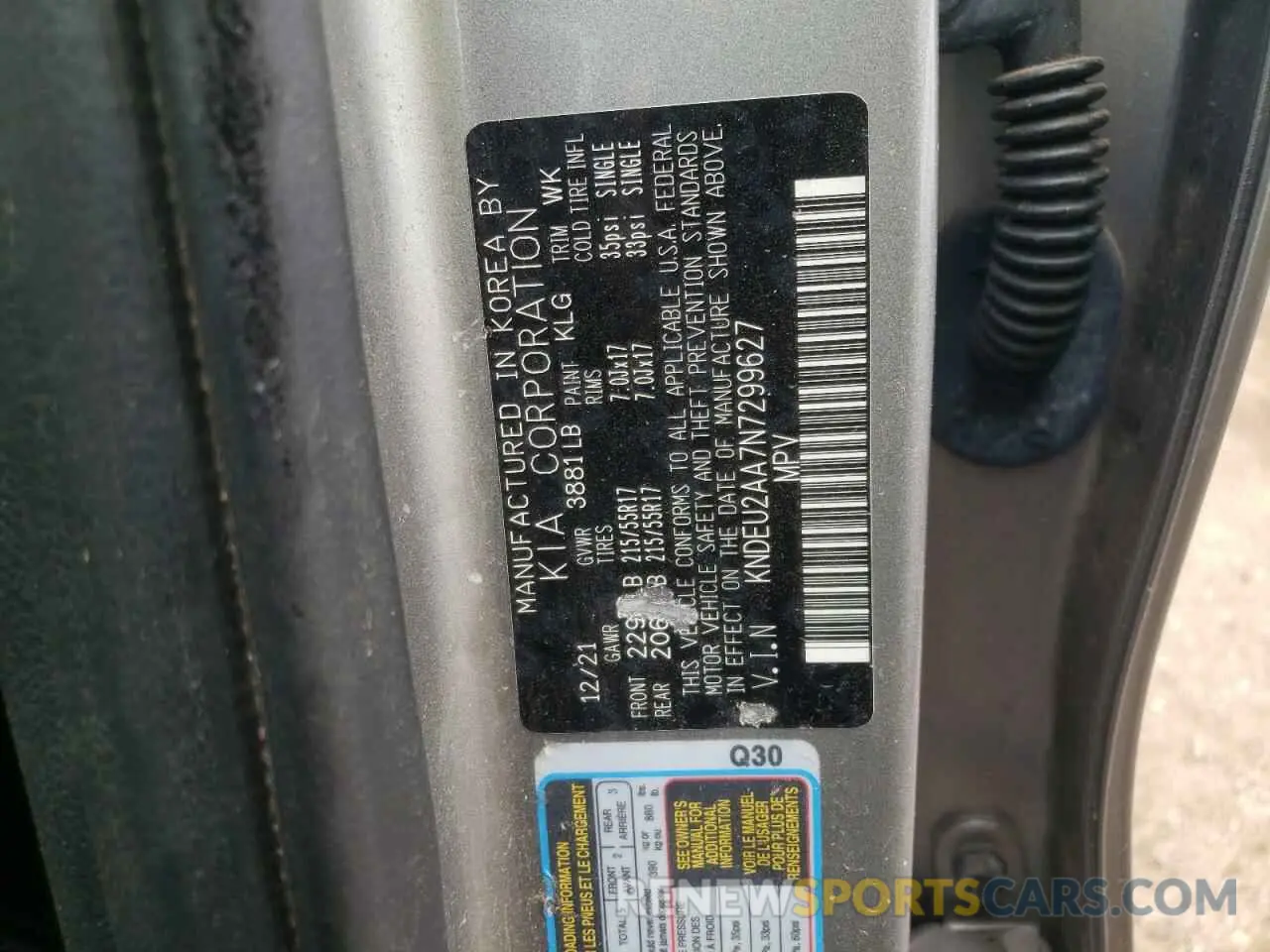 12 Photograph of a damaged car KNDEU2AA7N7299627 KIA SELTOS 2022