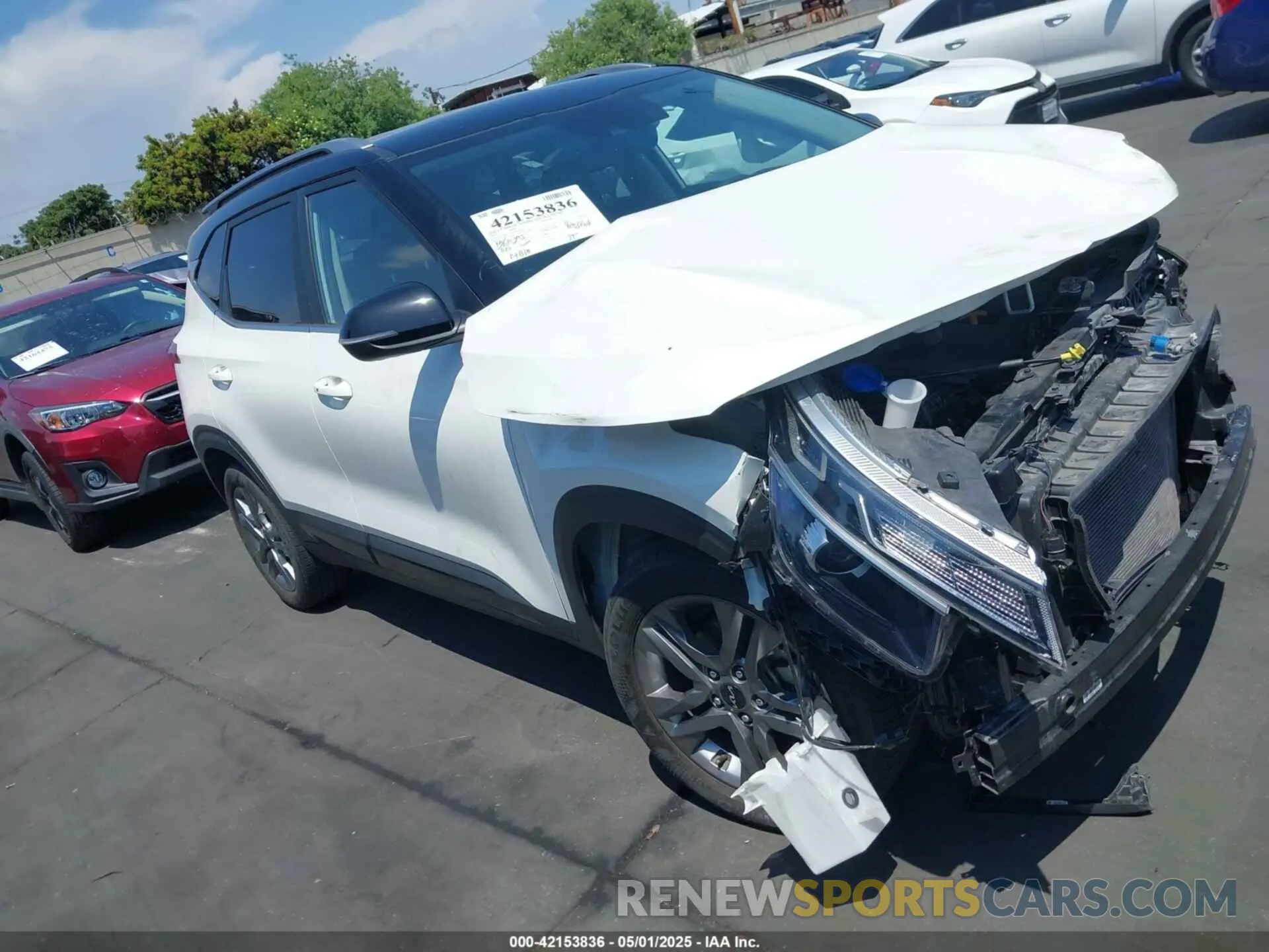 1 Photograph of a damaged car KNDEU2AA9N7293070 KIA SELTOS 2022