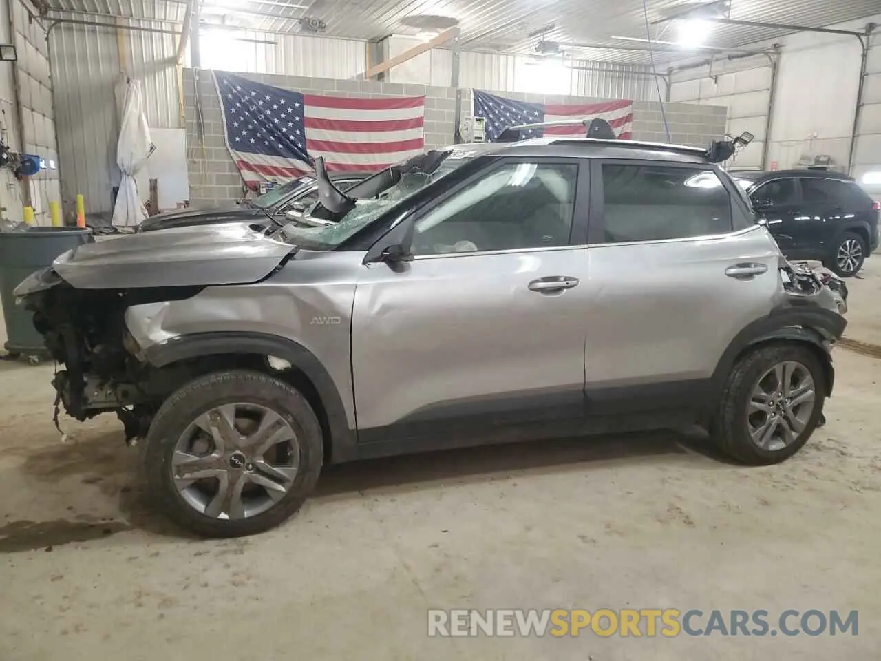 1 Photograph of a damaged car KNDEUCAA1N7281162 KIA SELTOS 2022