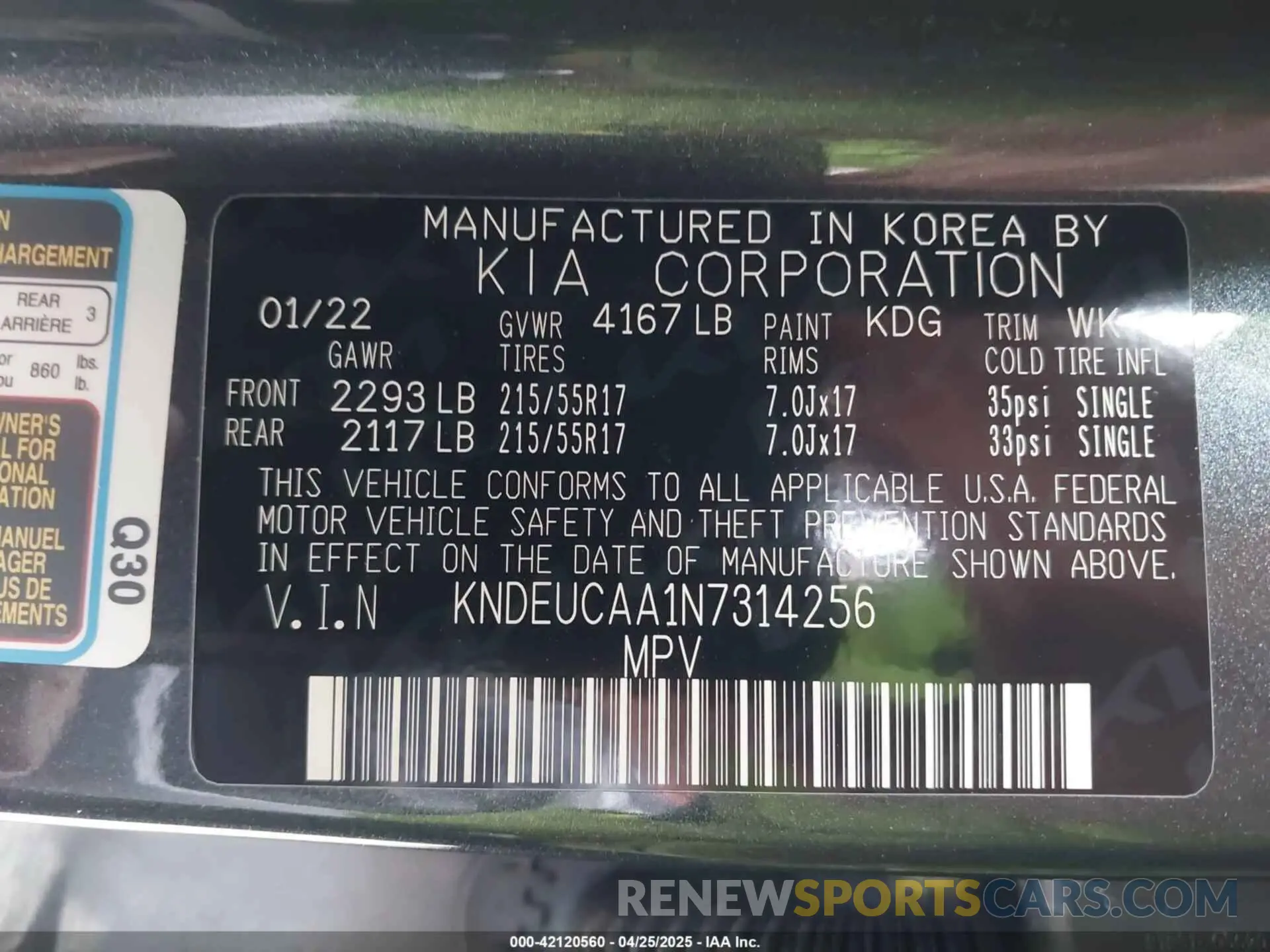 9 Photograph of a damaged car KNDEUCAA1N7314256 KIA SELTOS 2022