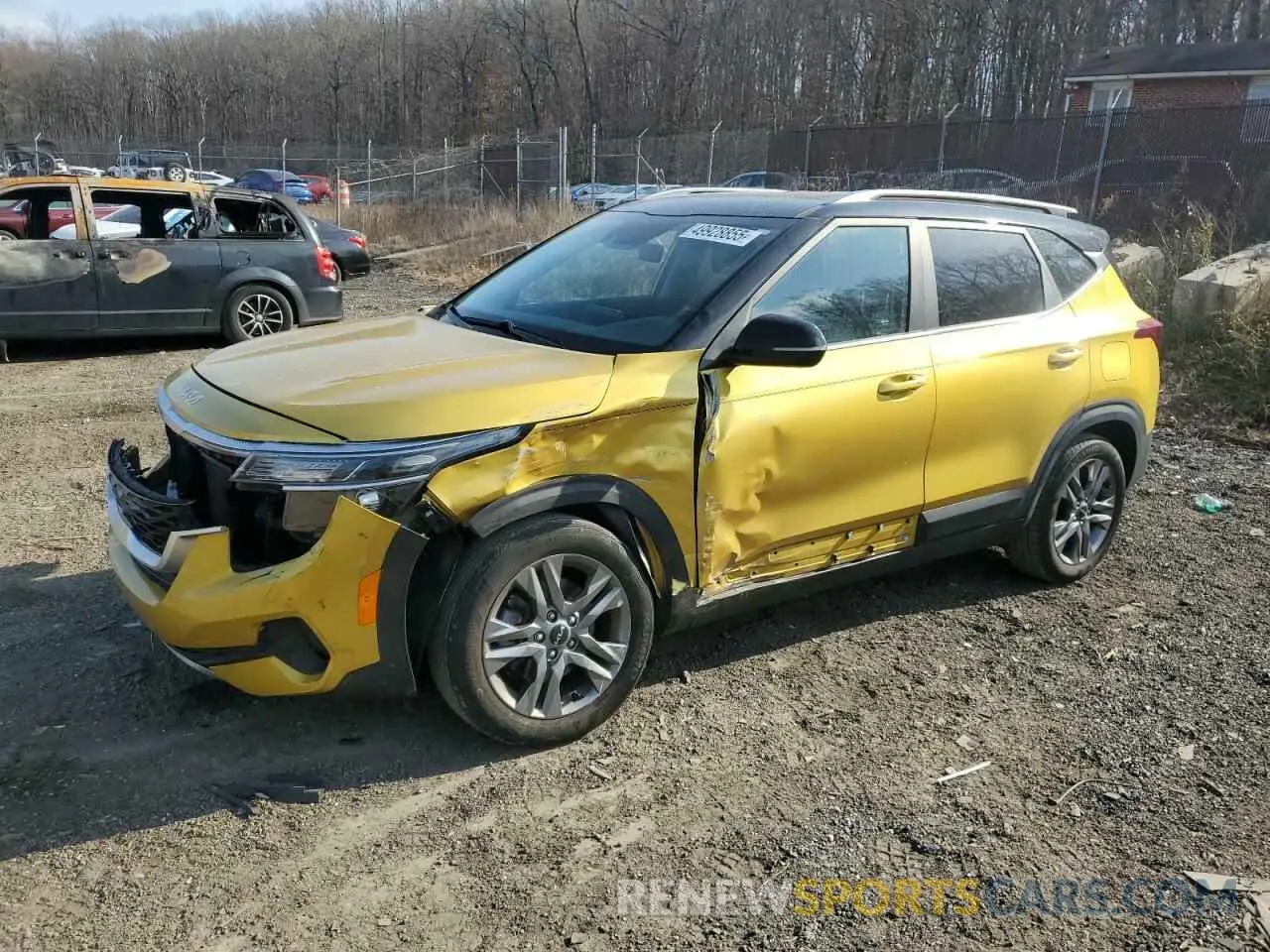 1 Photograph of a damaged car KNDEUCAA2N7235341 KIA SELTOS 2022