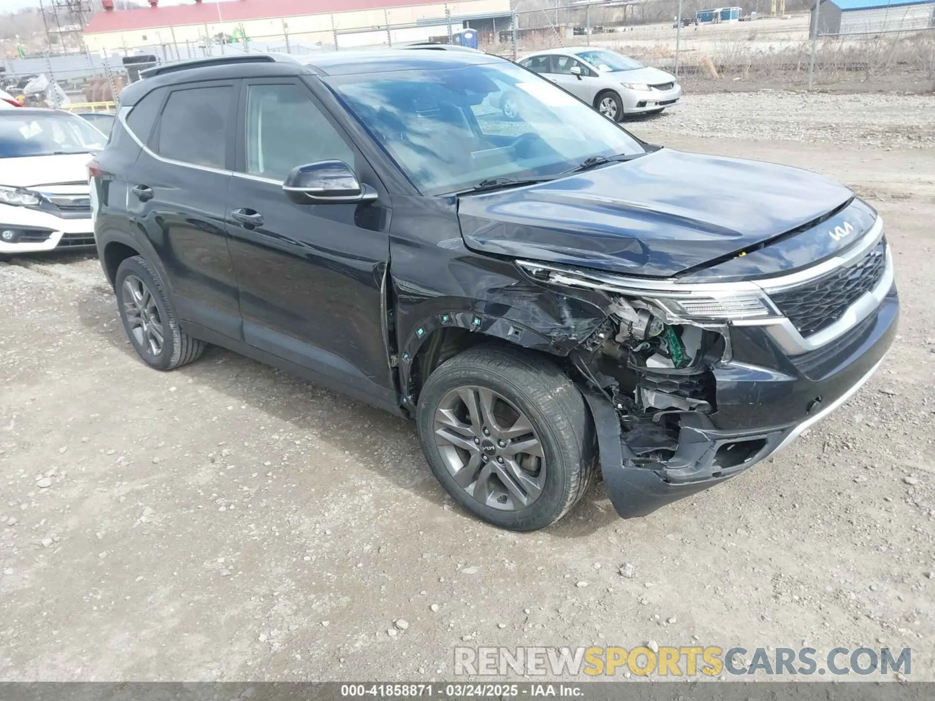 1 Photograph of a damaged car KNDEUCAA6N7270108 KIA SELTOS 2022