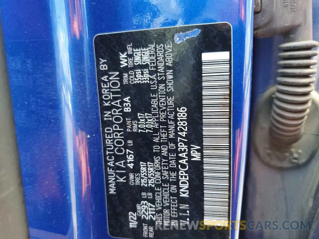 14 Photograph of a damaged car KNDEPCAA3P7428186 KIA SELTOS 2023