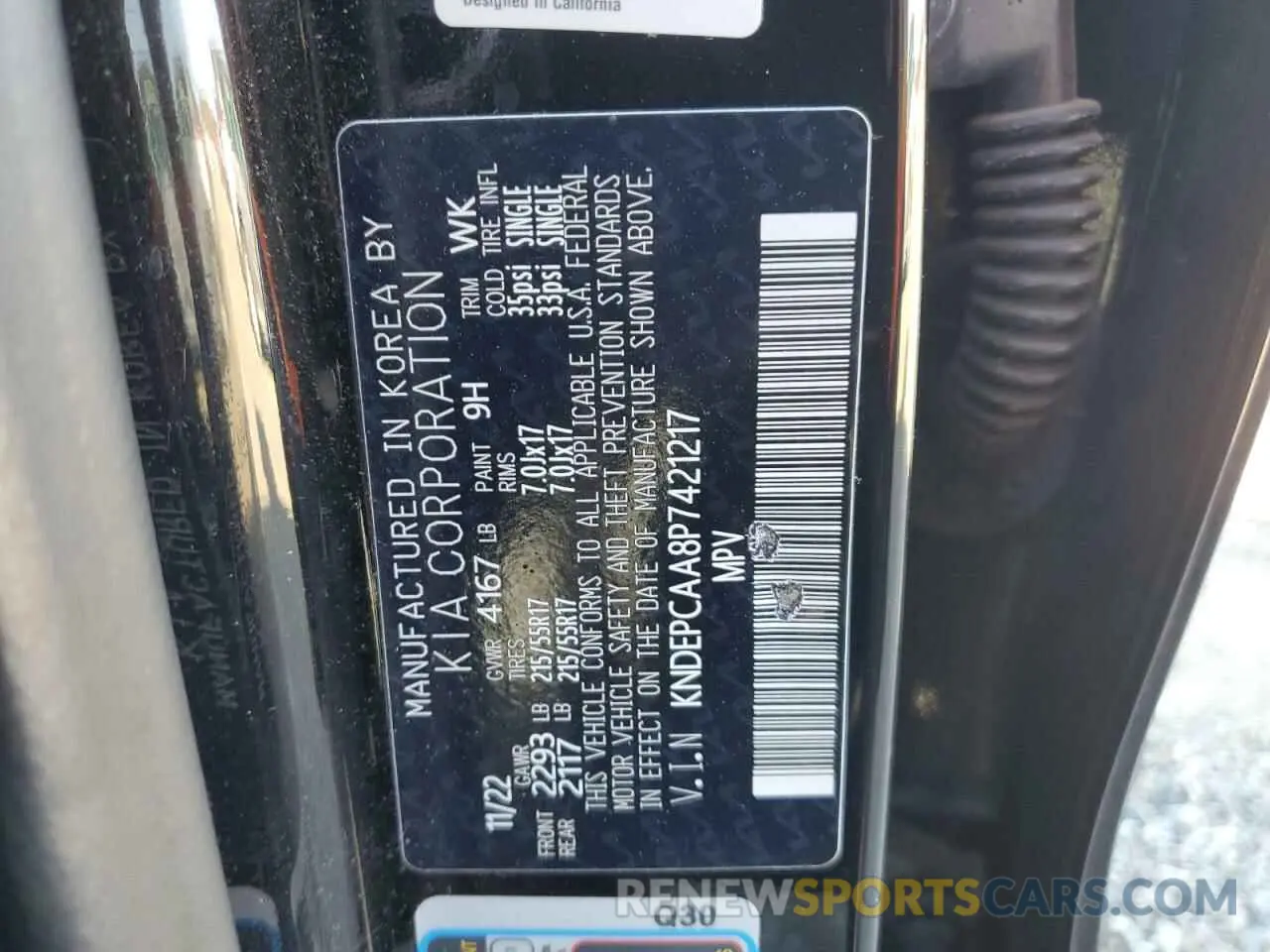 14 Photograph of a damaged car KNDEPCAA8P7421217 KIA SELTOS 2023