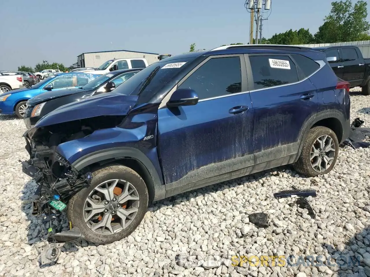 1 Photograph of a damaged car KNDERCAA0P7437602 KIA SELTOS 2023
