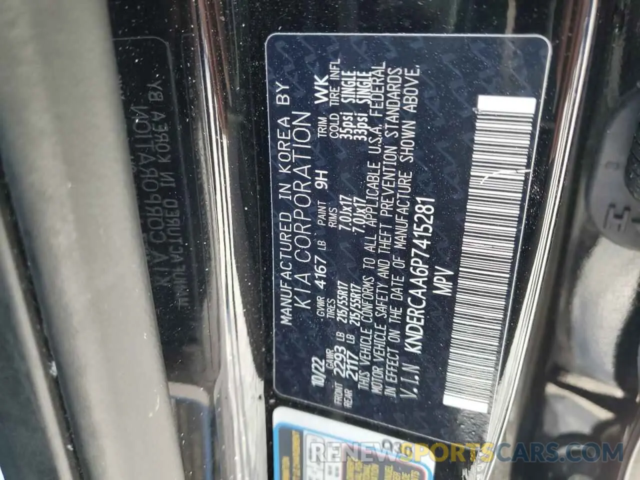 15 Photograph of a damaged car KNDERCAA6P7415281 KIA SELTOS 2023