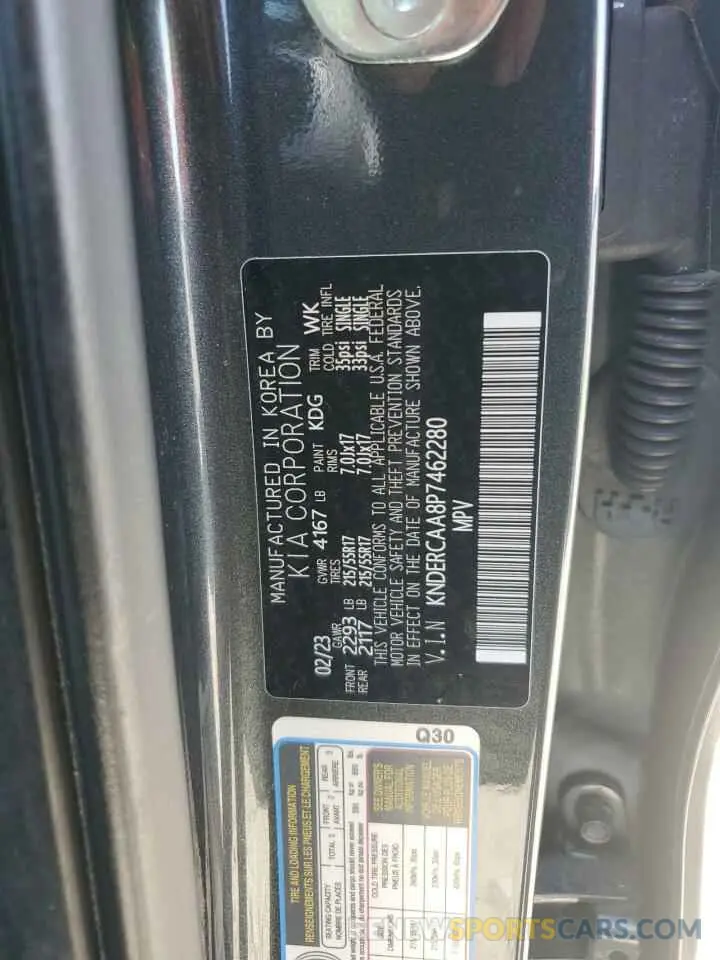 13 Photograph of a damaged car KNDERCAA8P7462280 KIA SELTOS 2023
