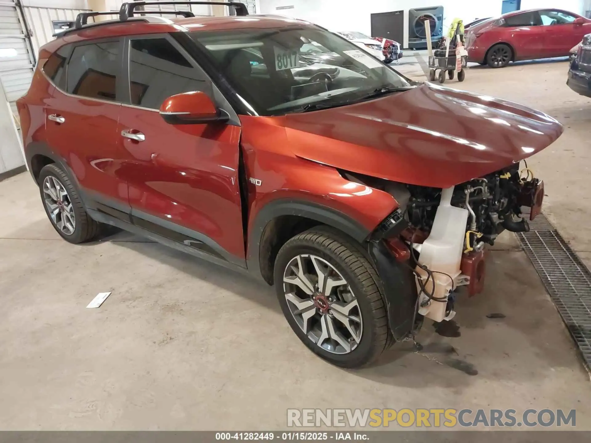 1 Photograph of a damaged car KNDETCA20P7356500 KIA SELTOS 2023