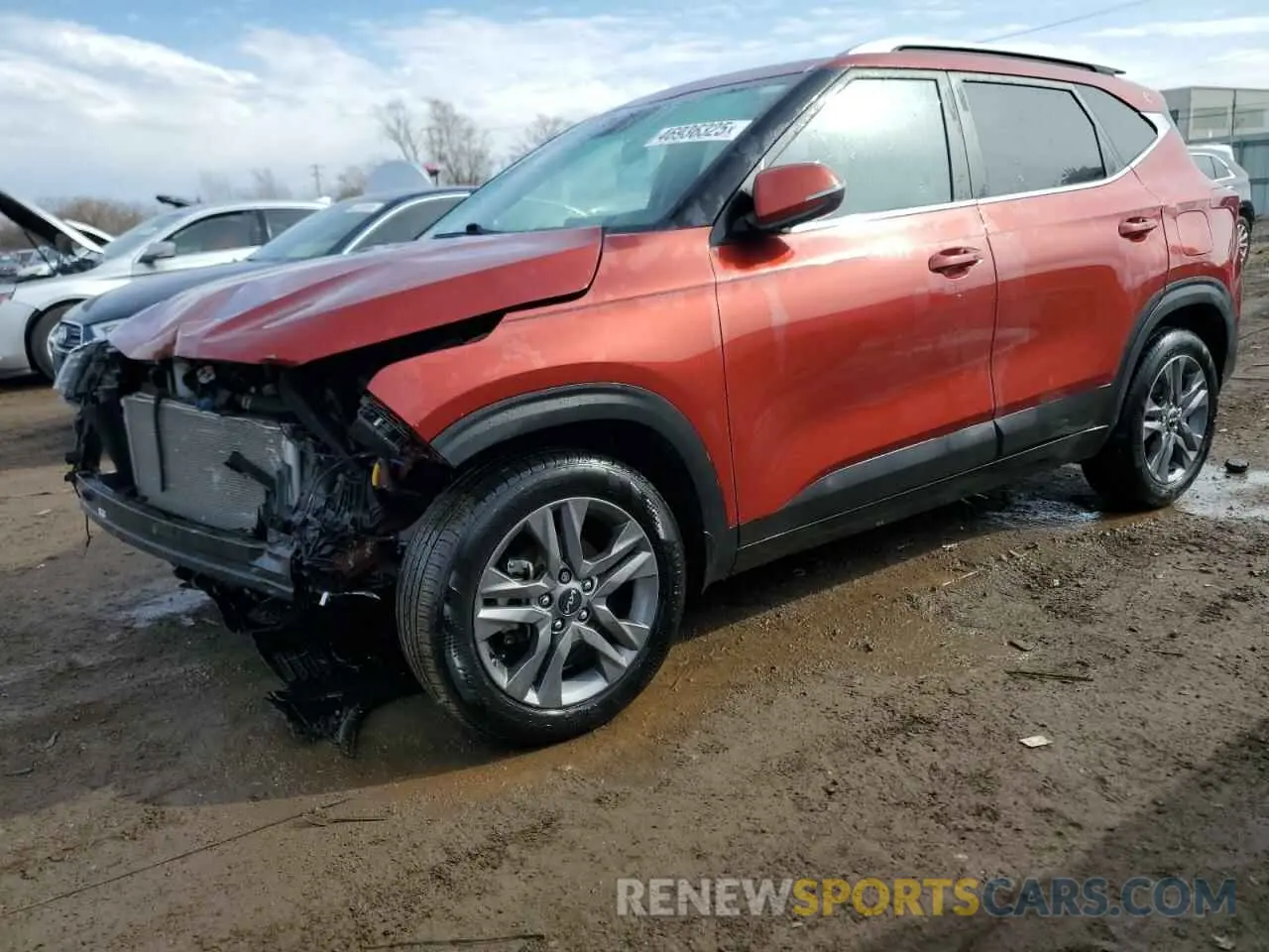 1 Photograph of a damaged car KNDEU2AA1P7393926 KIA SELTOS 2023