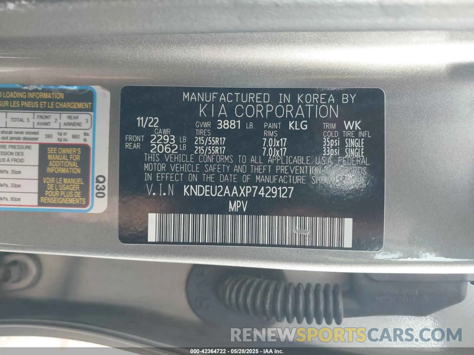 9 Photograph of a damaged car KNDEU2AAXP7429127 KIA SELTOS 2023