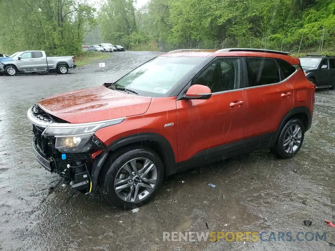 1 Photograph of a damaged car KNDEUCAA4P7381842 KIA SELTOS 2023