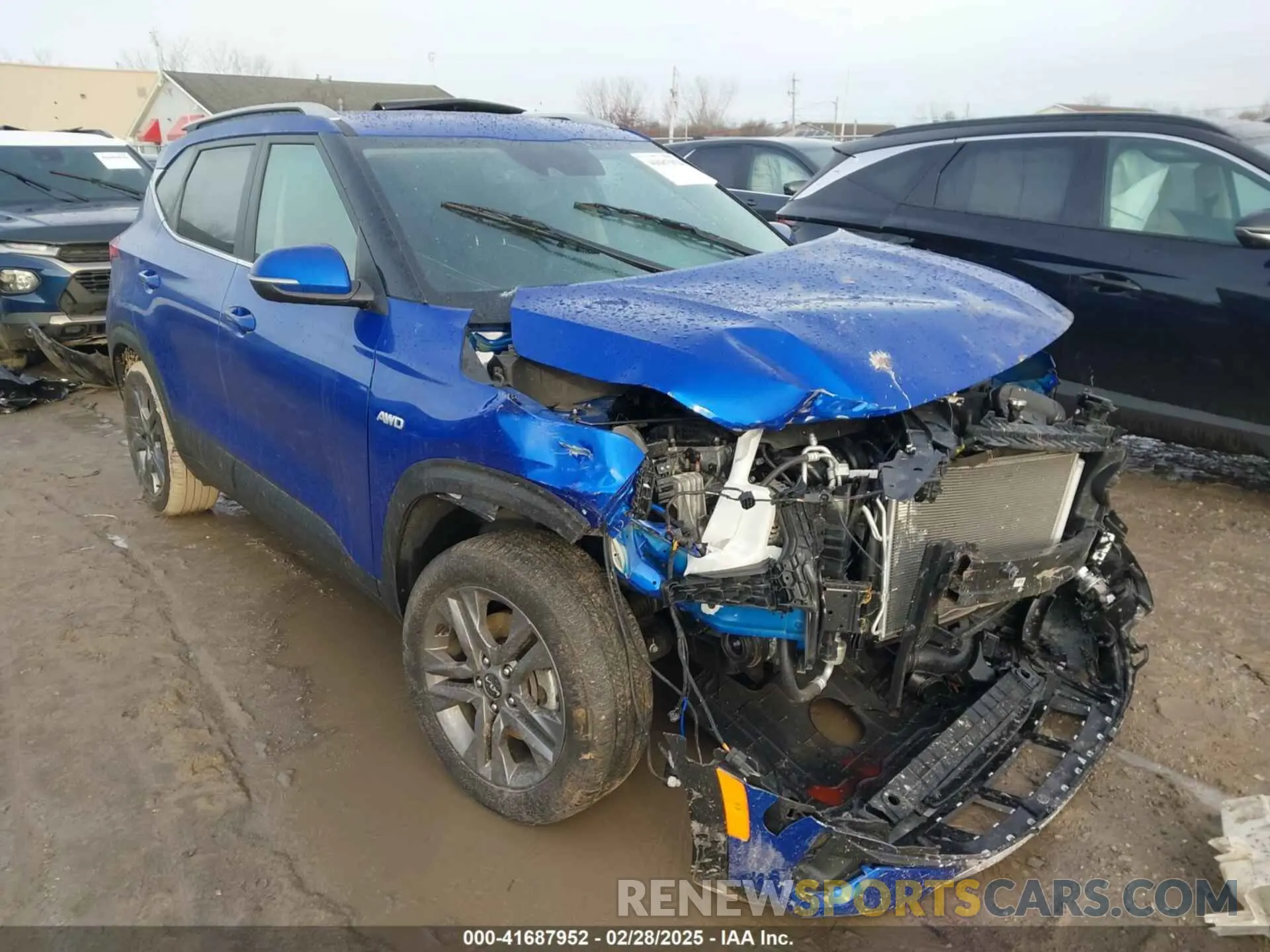 1 Photograph of a damaged car KNDEUCAA4P7437410 KIA SELTOS 2023