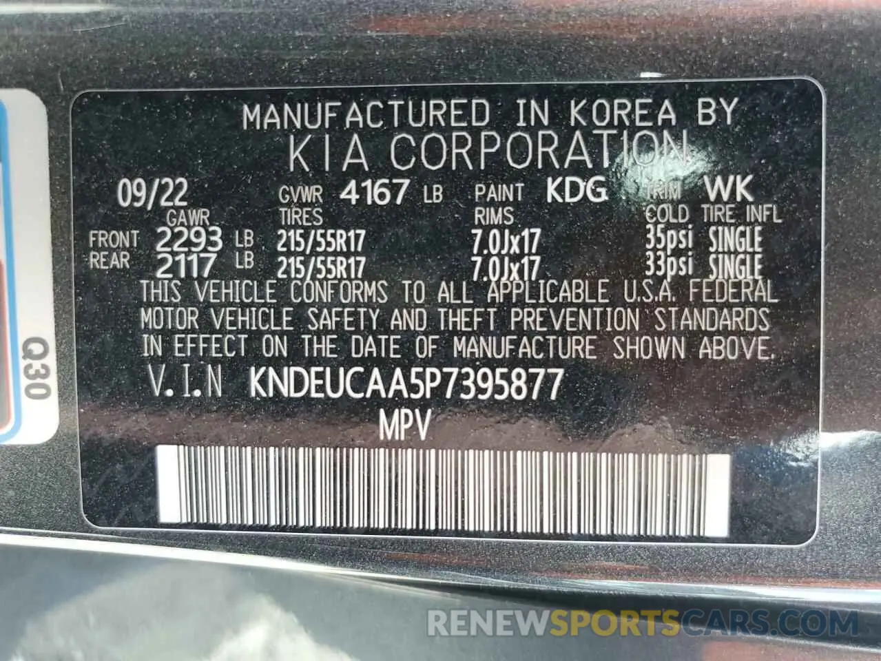 13 Photograph of a damaged car KNDEUCAA5P7395877 KIA SELTOS 2023