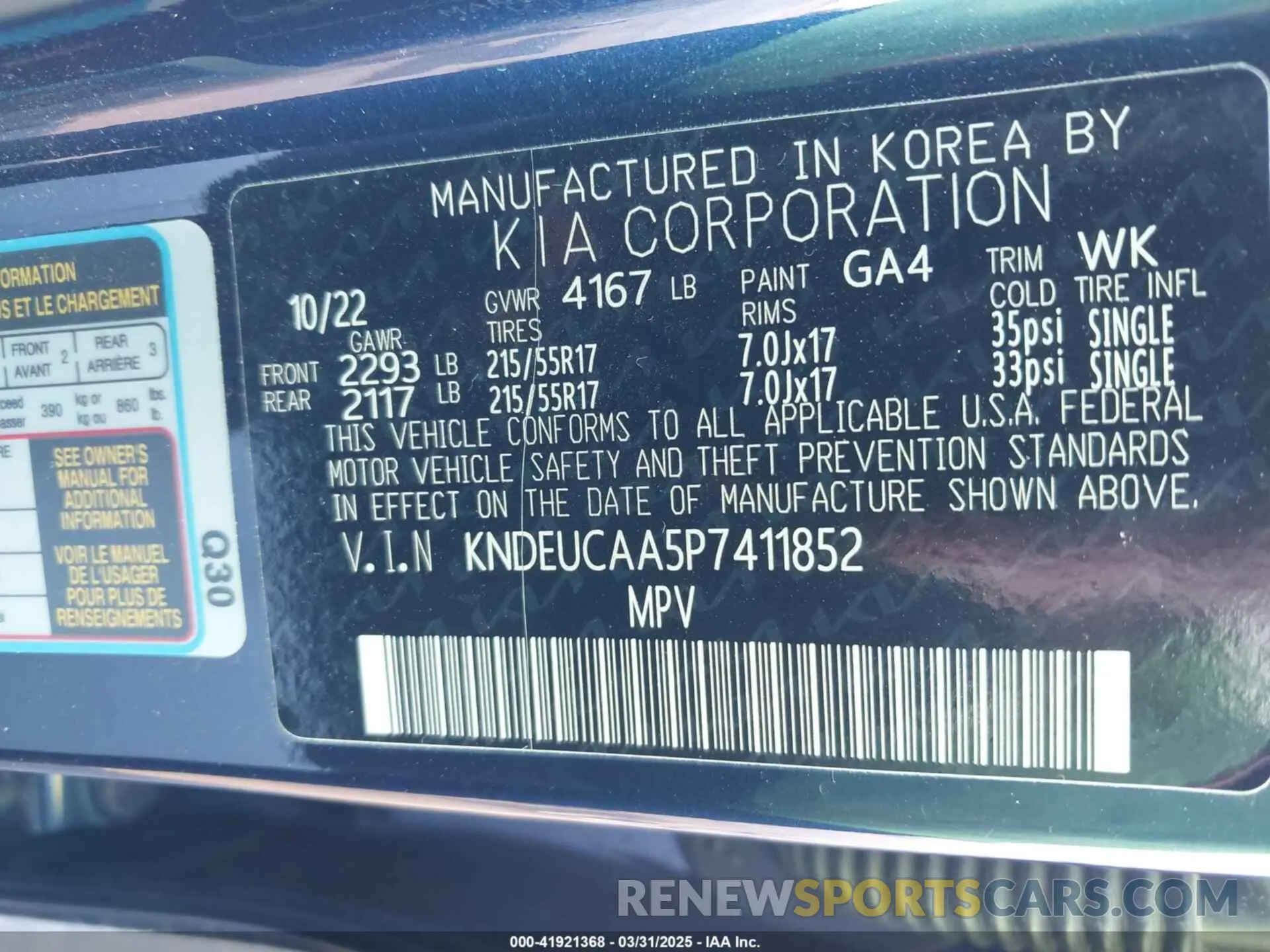 9 Photograph of a damaged car KNDEUCAA5P7411852 KIA SELTOS 2023