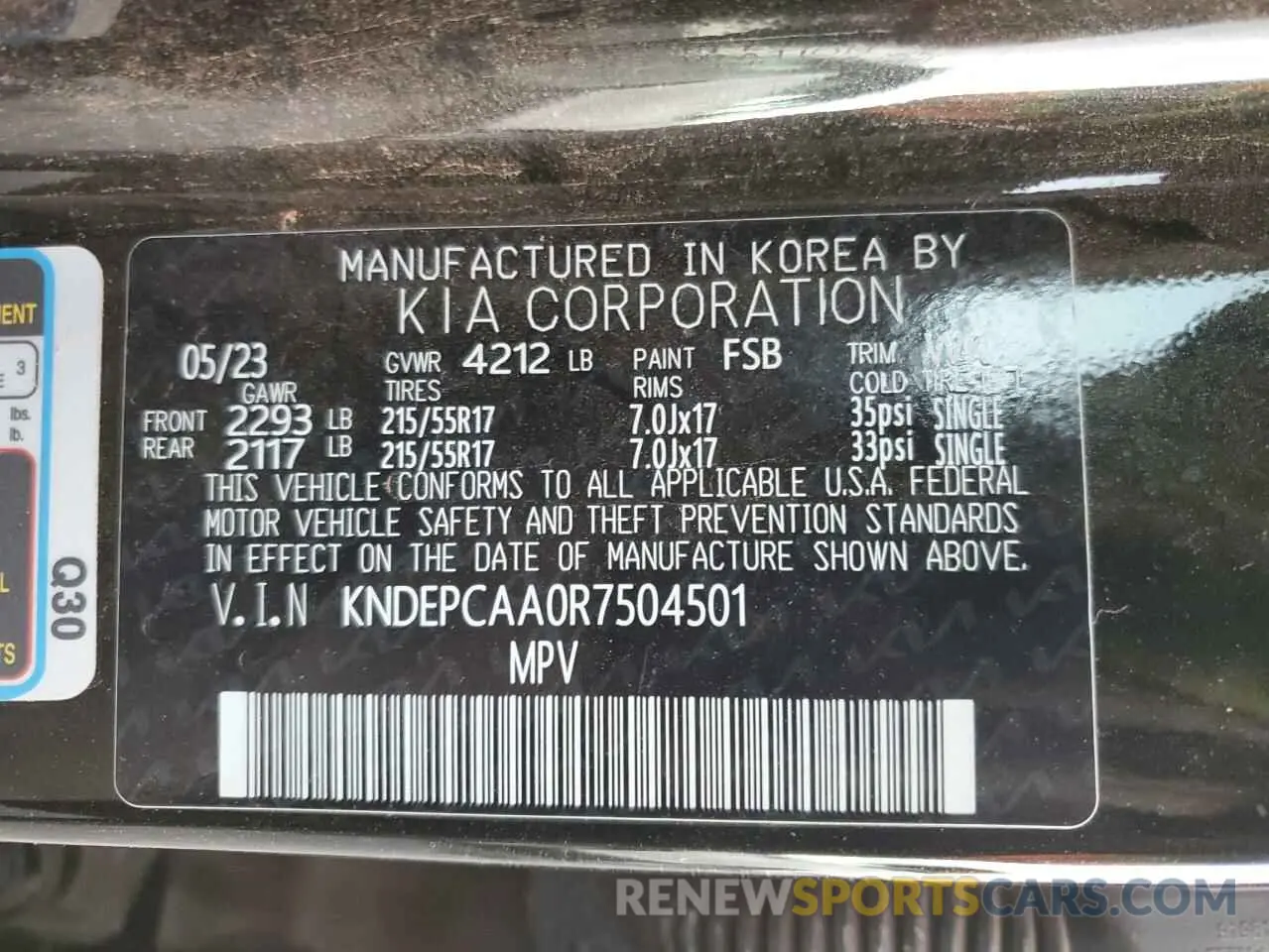 13 Photograph of a damaged car KNDEPCAA0R7504501 KIA SELTOS 2024