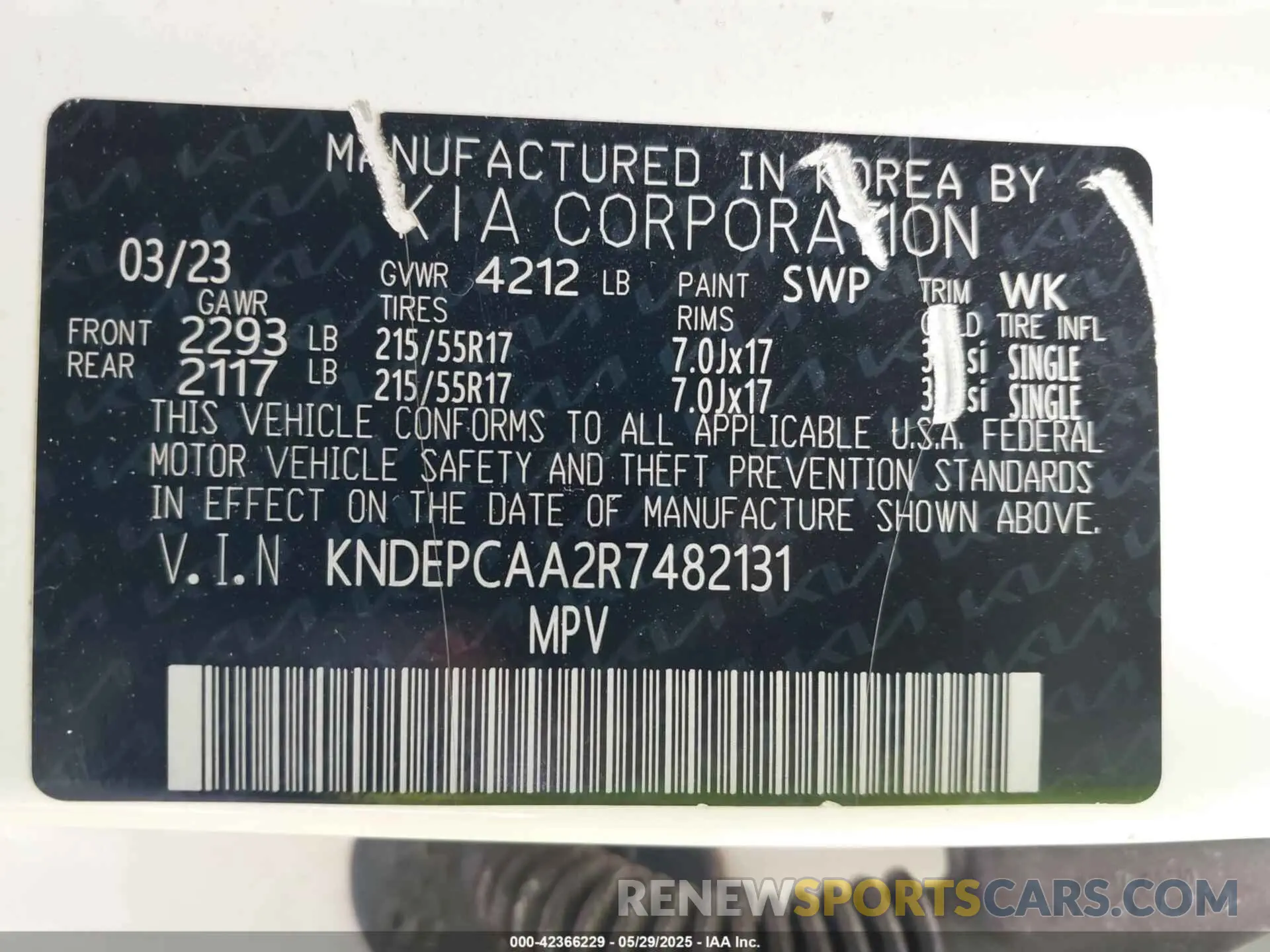 9 Photograph of a damaged car KNDEPCAA2R7482131 KIA SELTOS 2024