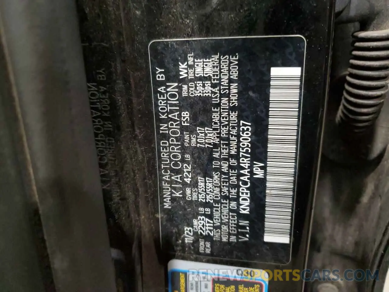 13 Photograph of a damaged car KNDEPCAA4R7590637 KIA SELTOS 2024