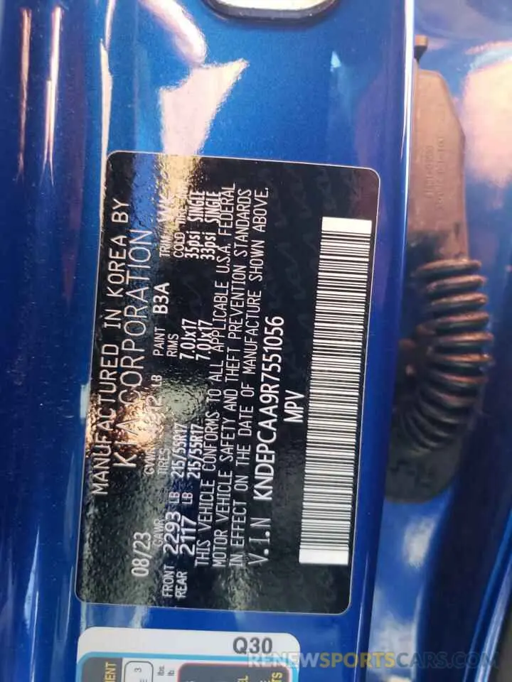 12 Photograph of a damaged car KNDEPCAA9R7551056 KIA SELTOS 2024