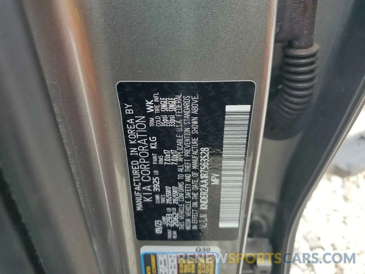 12 Photograph of a damaged car KNDER2AA1R7563528 KIA SELTOS 2024