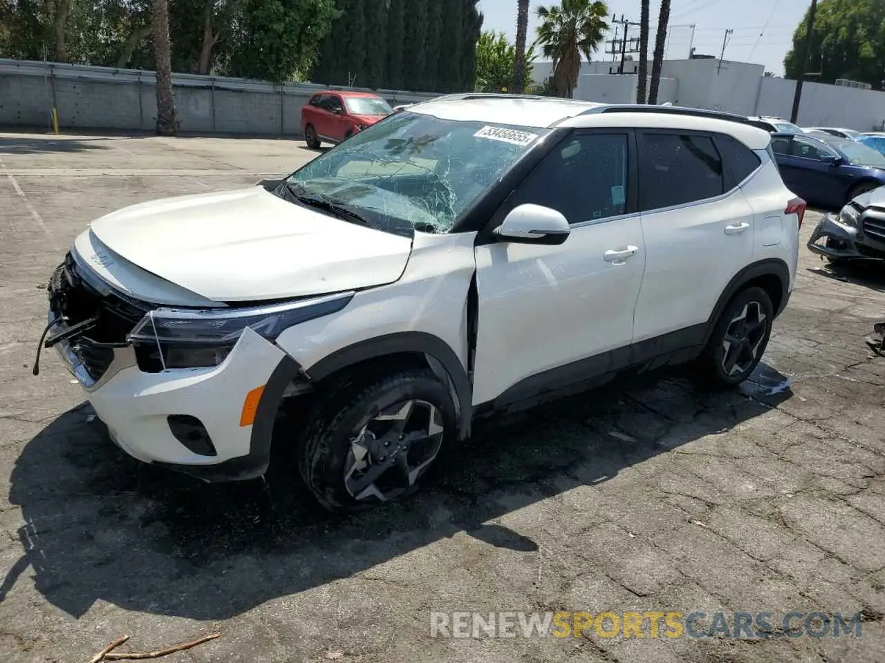 1 Photograph of a damaged car KNDER2AA2R7552036 KIA SELTOS 2024