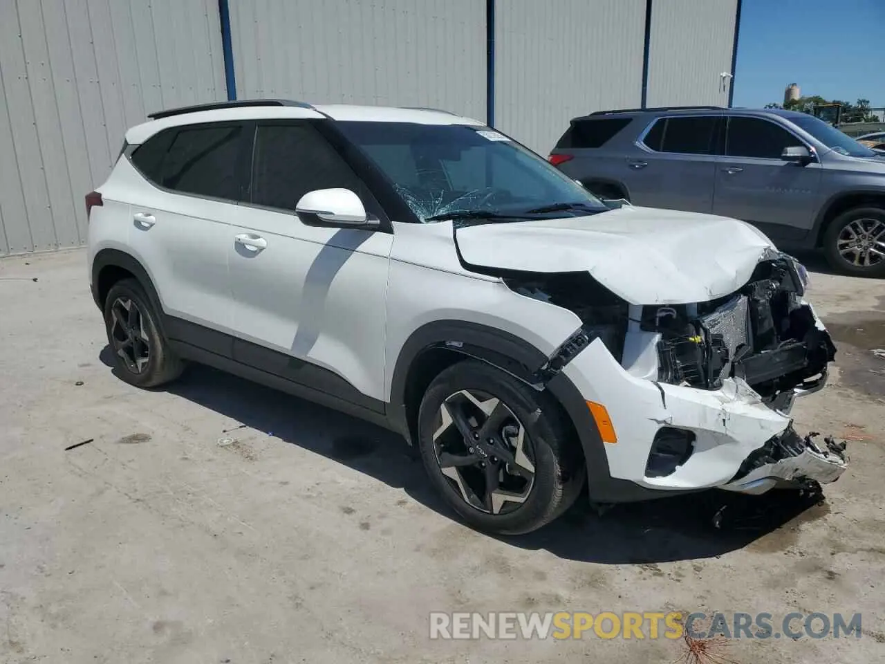 4 Photograph of a damaged car KNDER2AA7R7602137 KIA SELTOS 2024