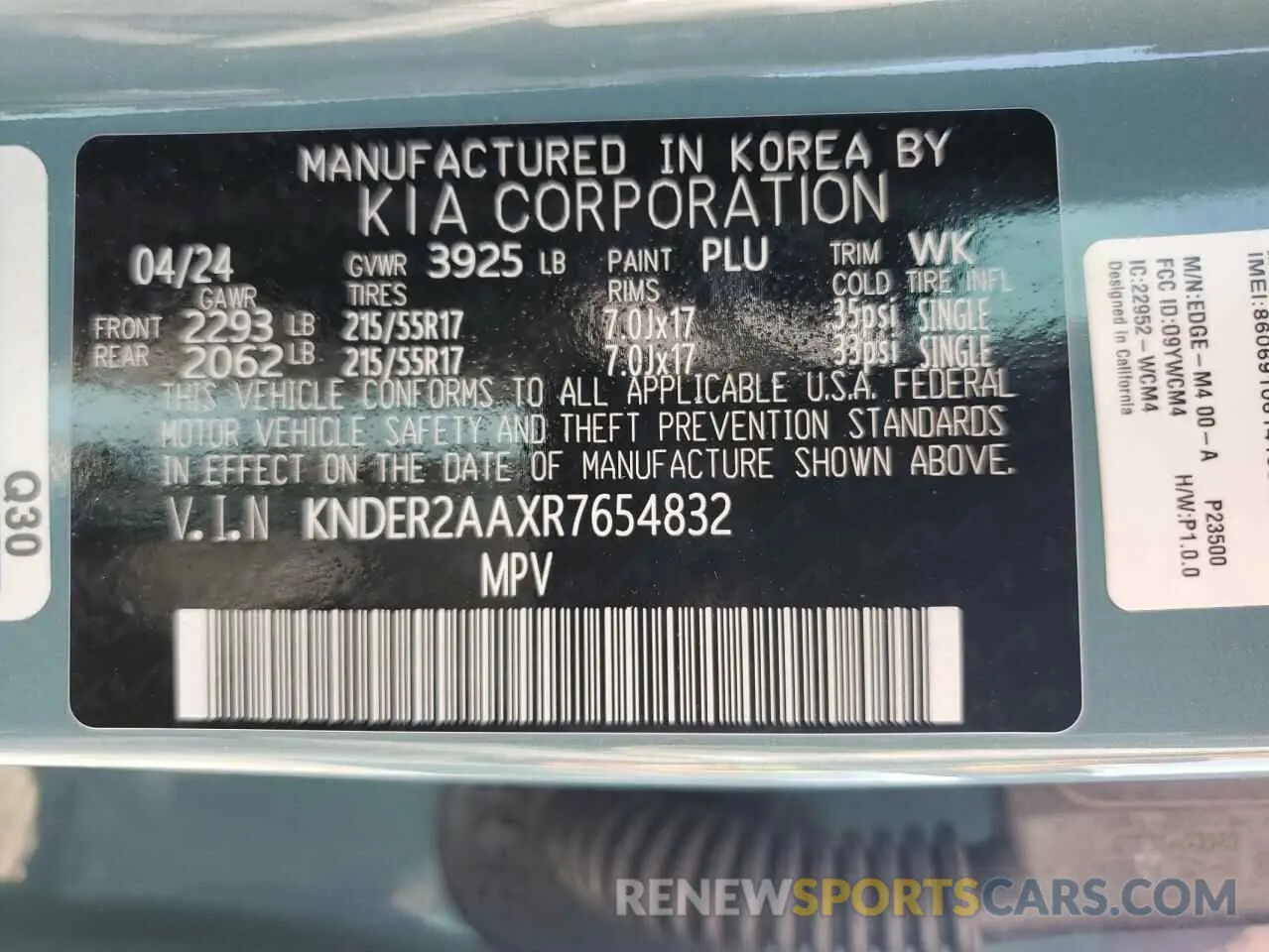 12 Photograph of a damaged car KNDER2AAXR7654832 KIA SELTOS 2024