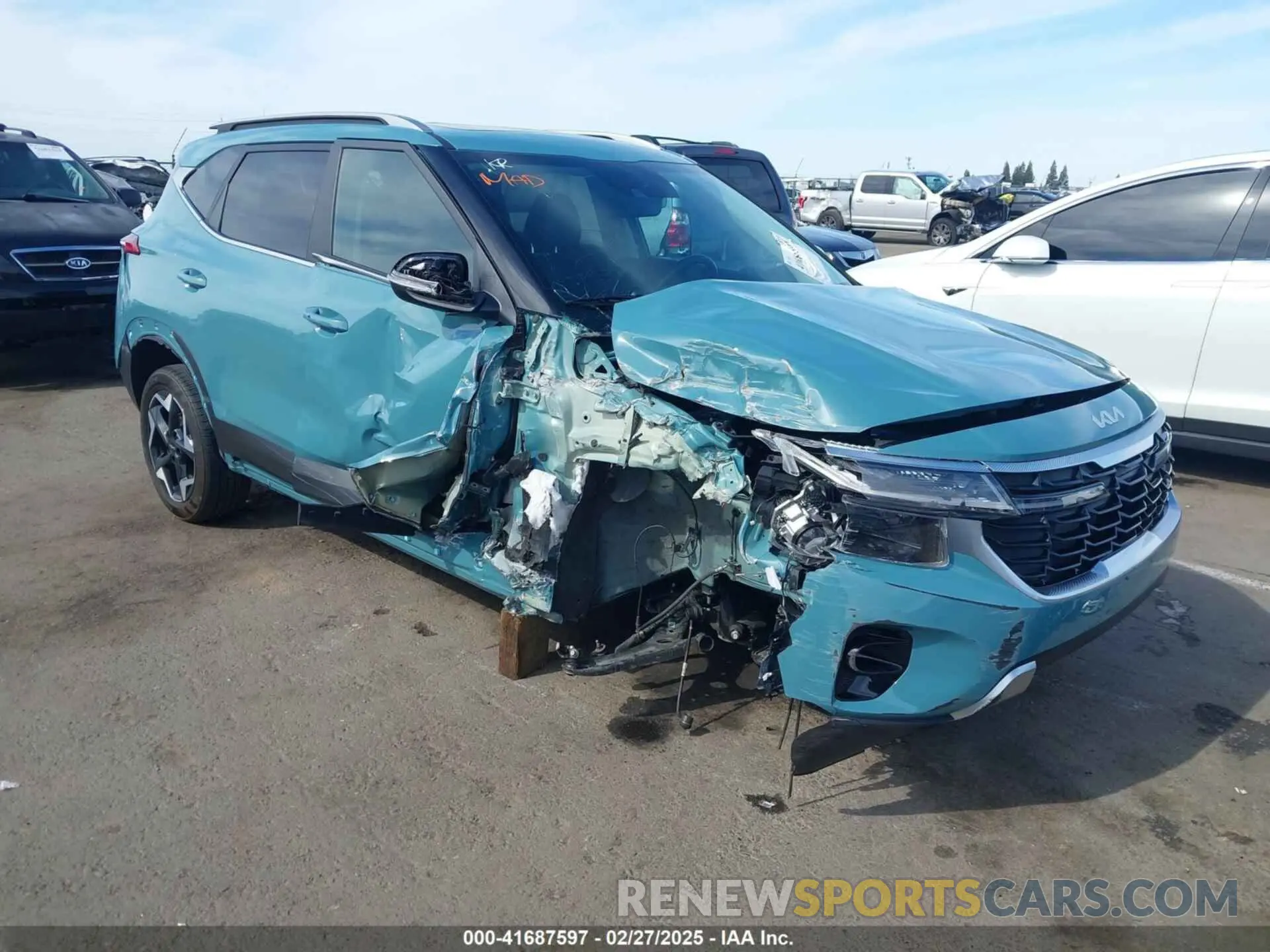 1 Photograph of a damaged car KNDERCAA0R7520708 KIA SELTOS 2024