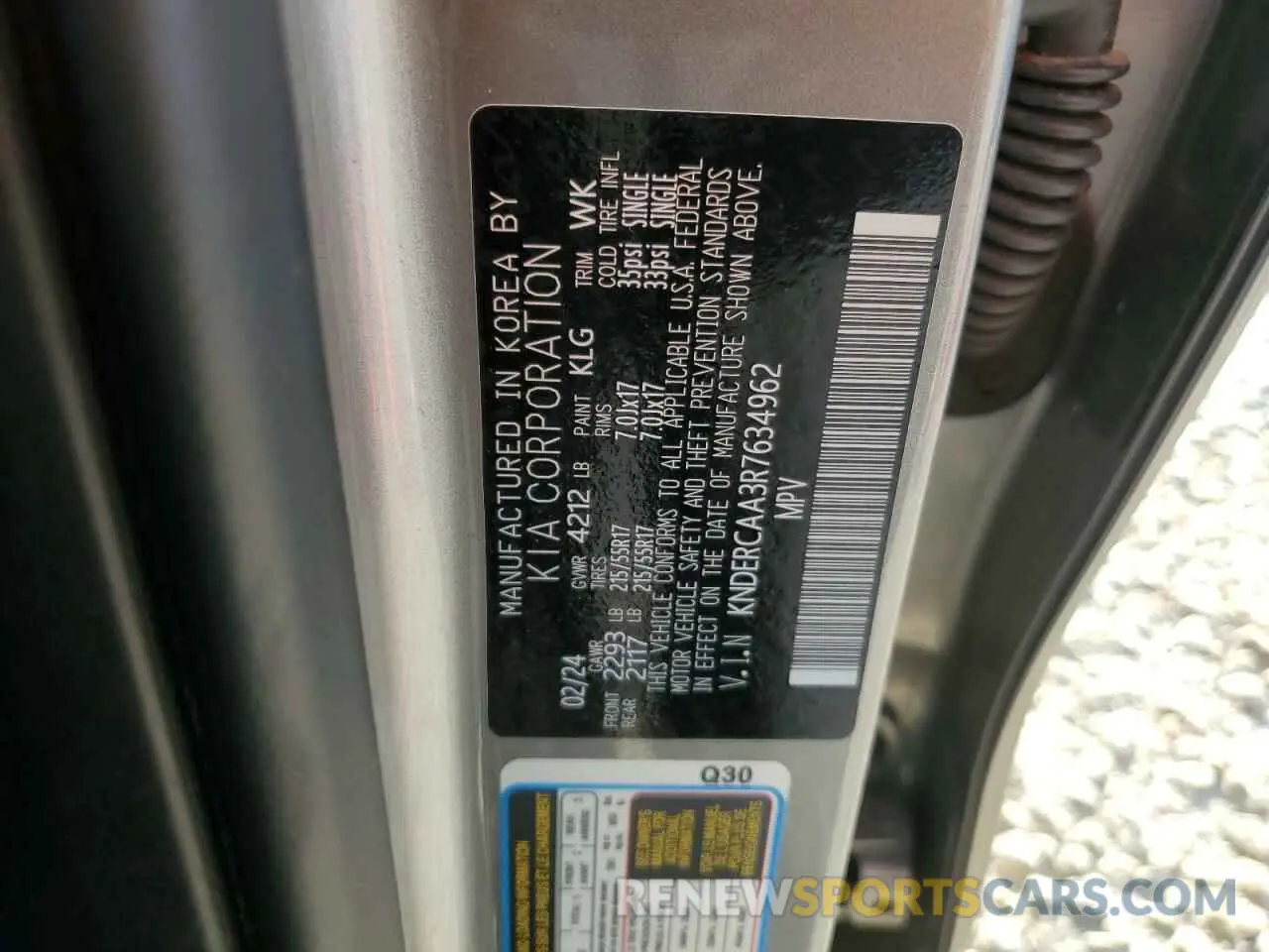 14 Photograph of a damaged car KNDERCAA3R7634962 KIA SELTOS 2024