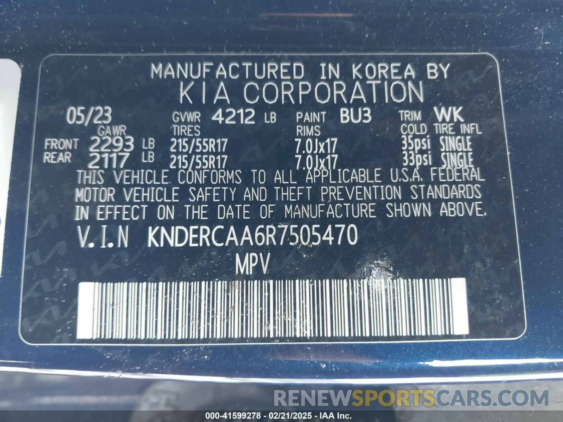 9 Photograph of a damaged car KNDERCAA6R7505470 KIA SELTOS 2024