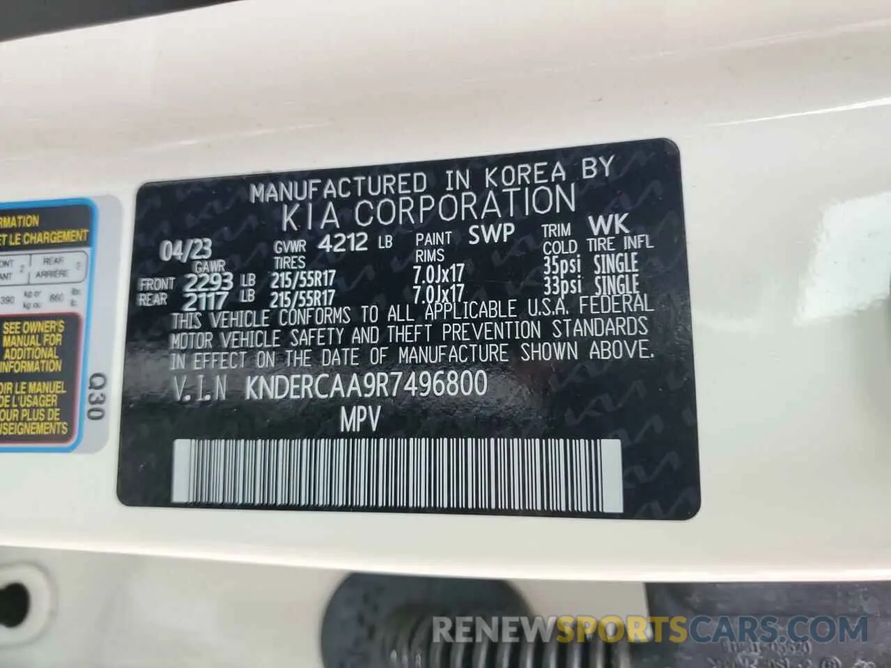 14 Photograph of a damaged car KNDERCAA9R7496800 KIA SELTOS 2024
