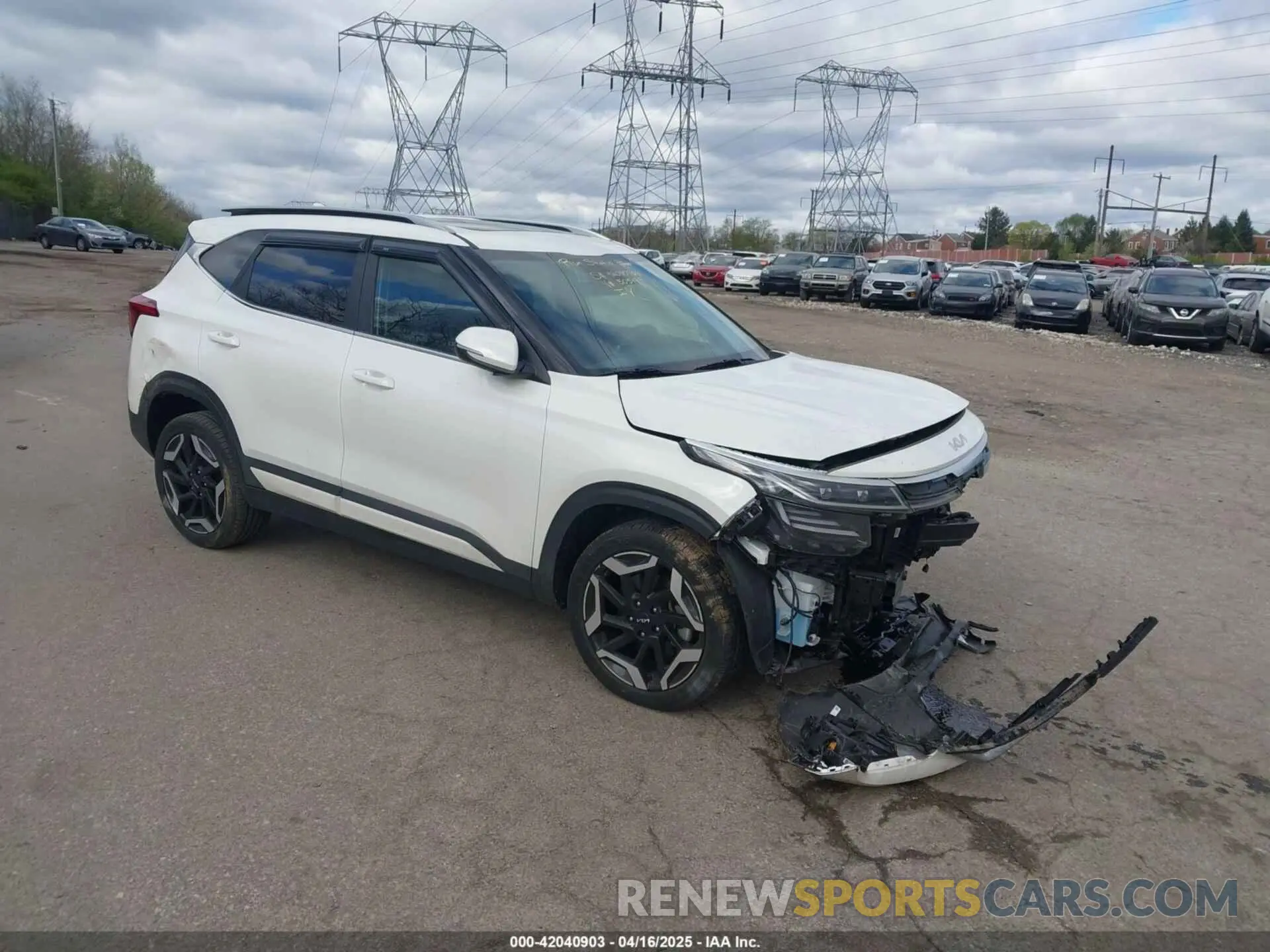 1 Photograph of a damaged car KNDETCA74R7505179 KIA SELTOS 2024