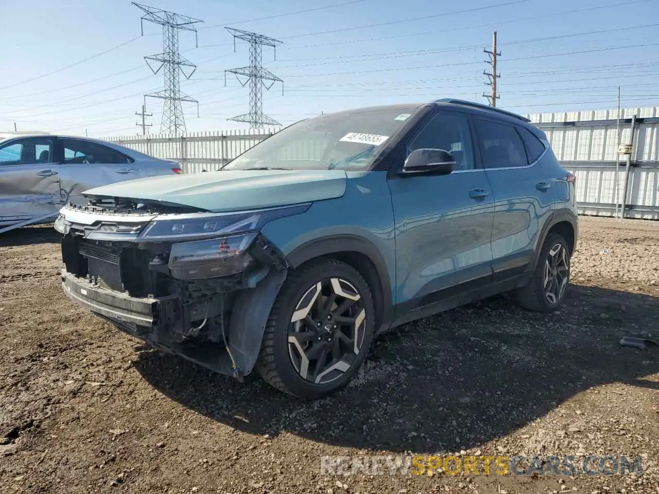 1 Photograph of a damaged car KNDETCA75R7497965 KIA SELTOS 2024