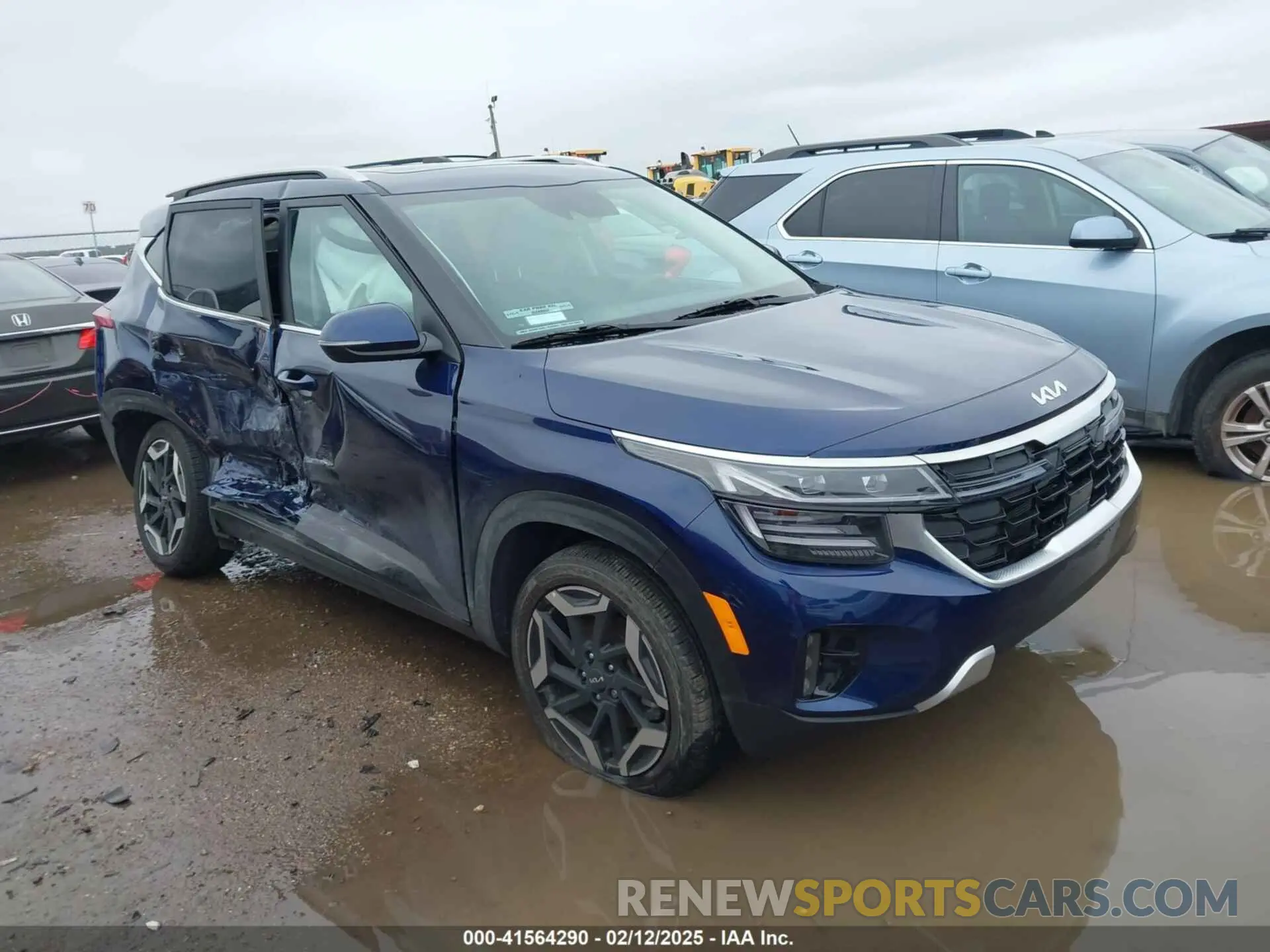 1 Photograph of a damaged car KNDETCA75R7639070 KIA SELTOS 2024
