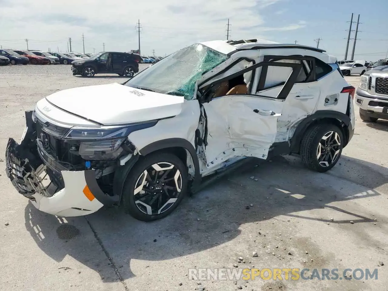 1 Photograph of a damaged car KNDETCA77R7492881 KIA SELTOS 2024