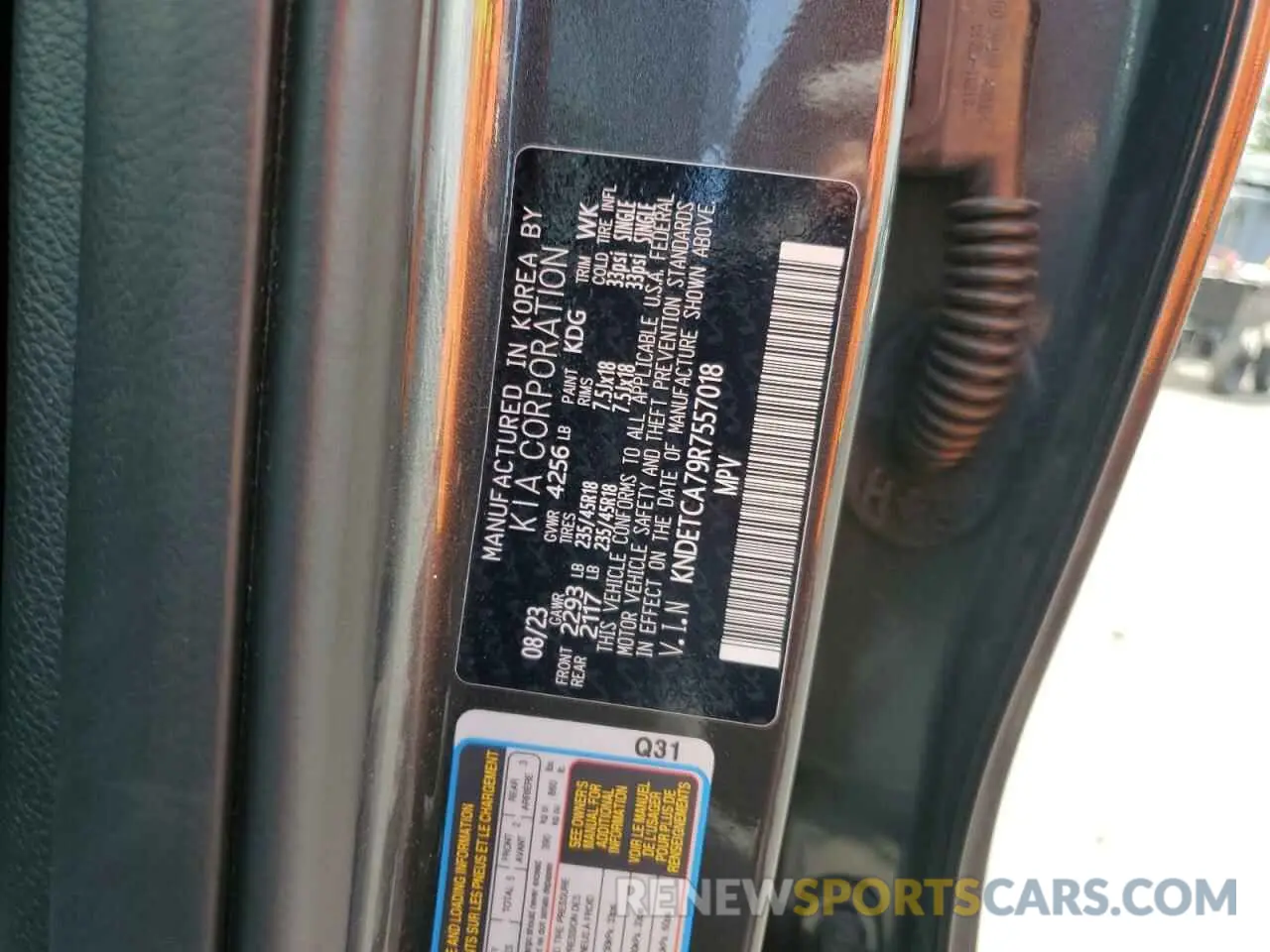 13 Photograph of a damaged car KNDETCA79R7557018 KIA SELTOS 2024