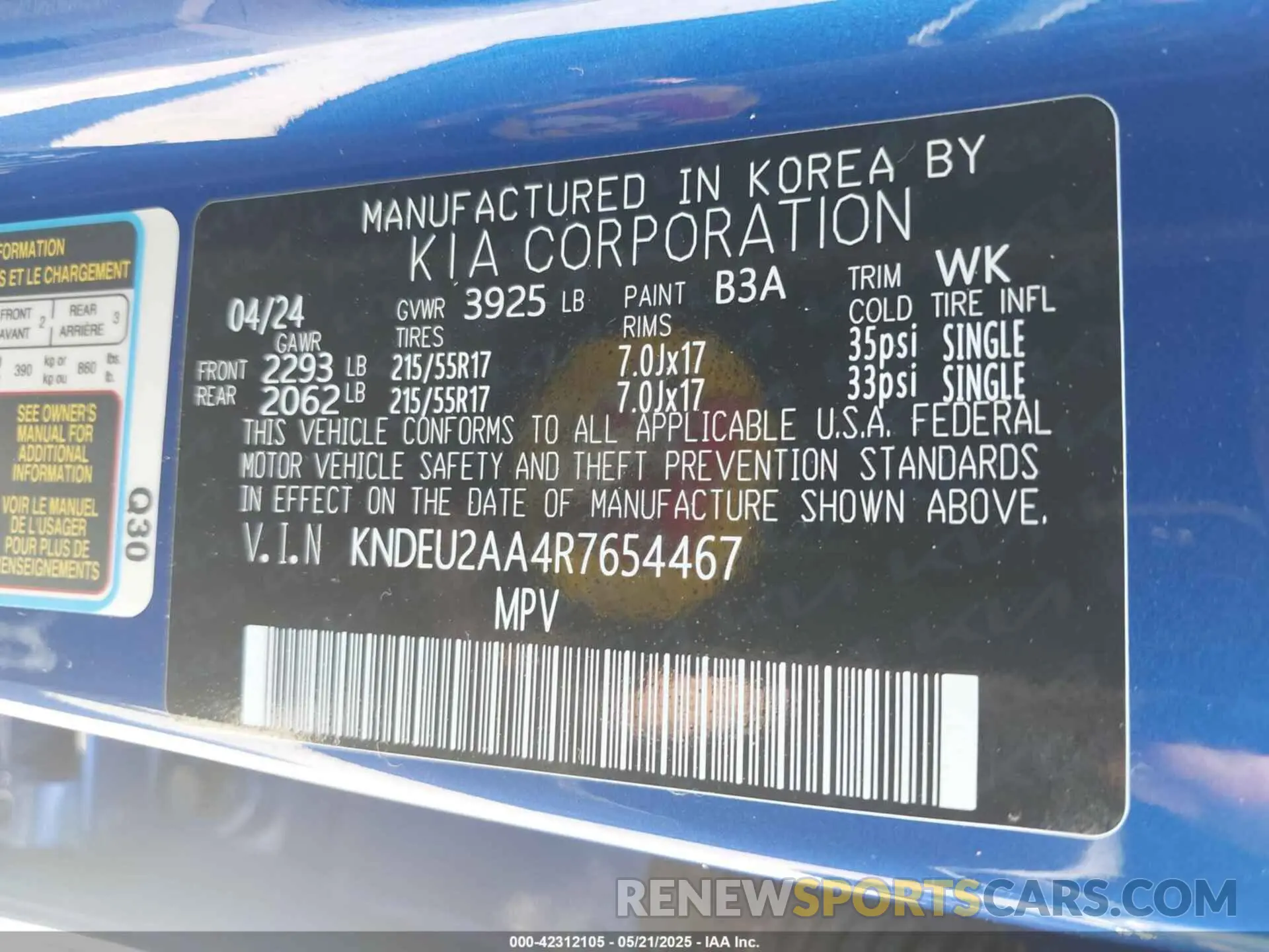 9 Photograph of a damaged car KNDEU2AA4R7654467 KIA SELTOS 2024