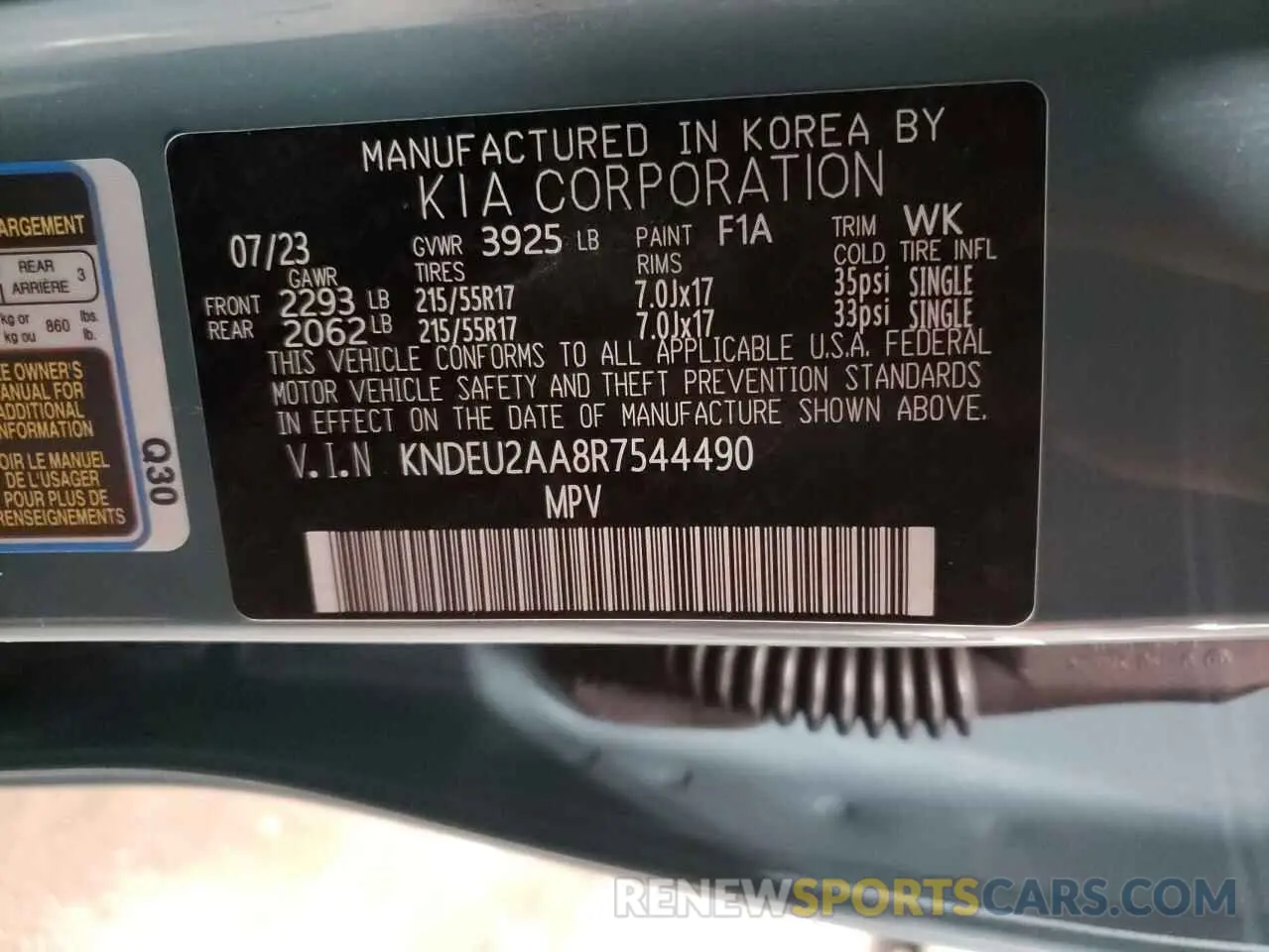 13 Photograph of a damaged car KNDEU2AA8R7544490 KIA SELTOS 2024