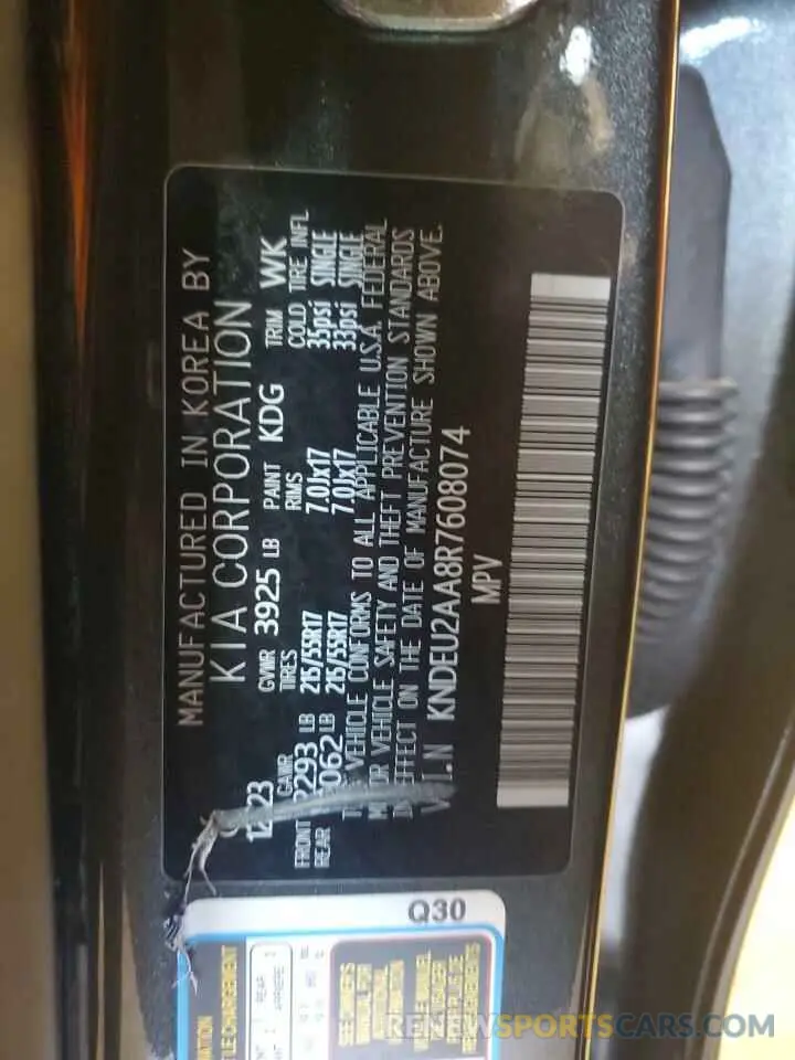 13 Photograph of a damaged car KNDEU2AA8R7608074 KIA SELTOS 2024