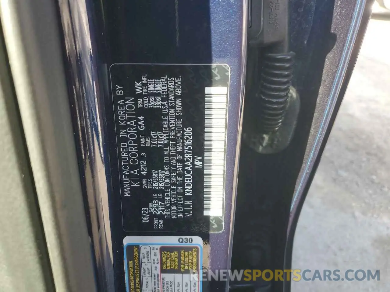 14 Photograph of a damaged car KNDEUCAA2R7516206 KIA SELTOS 2024