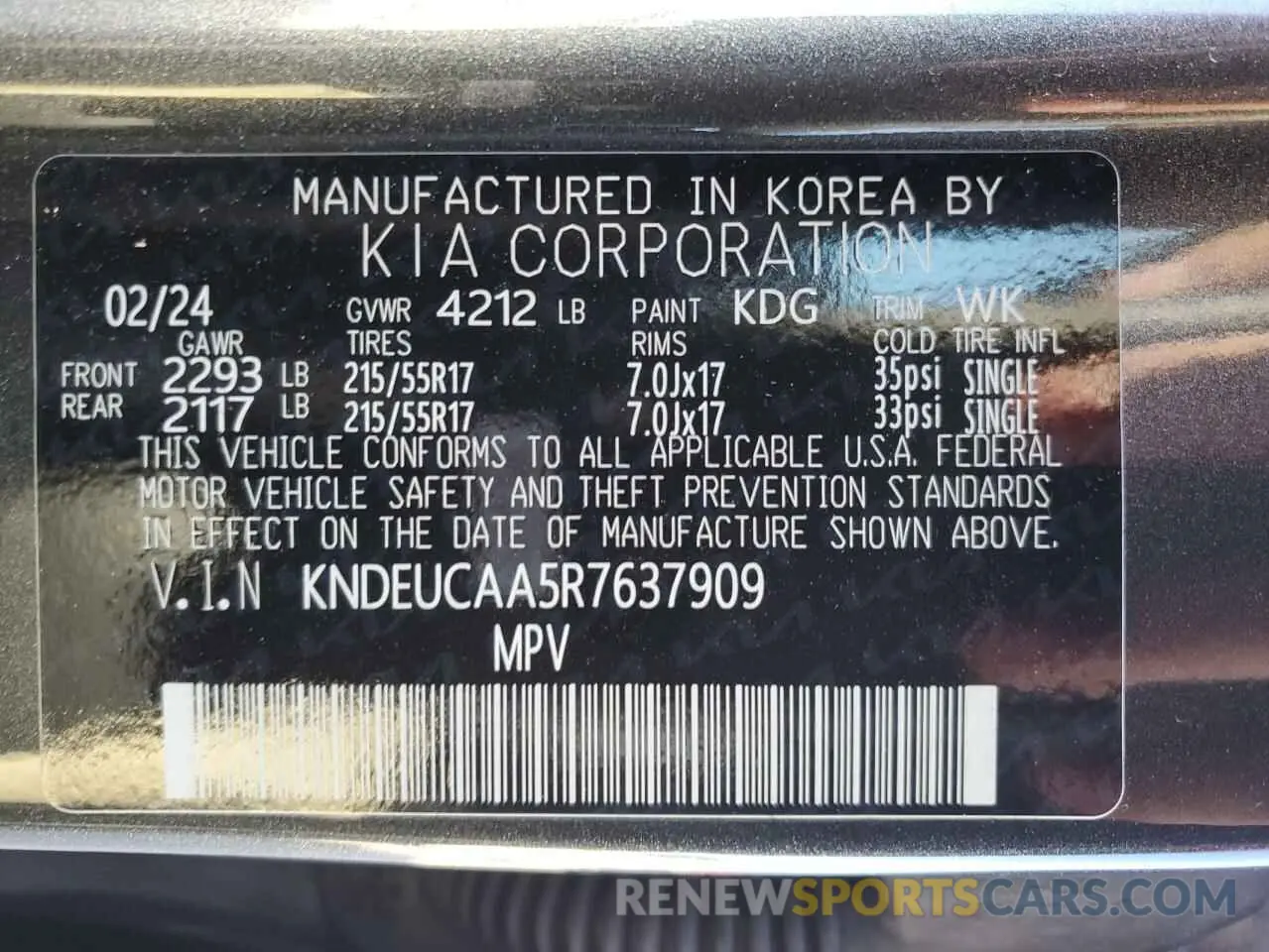 12 Photograph of a damaged car KNDEUCAA5R7637909 KIA SELTOS 2024