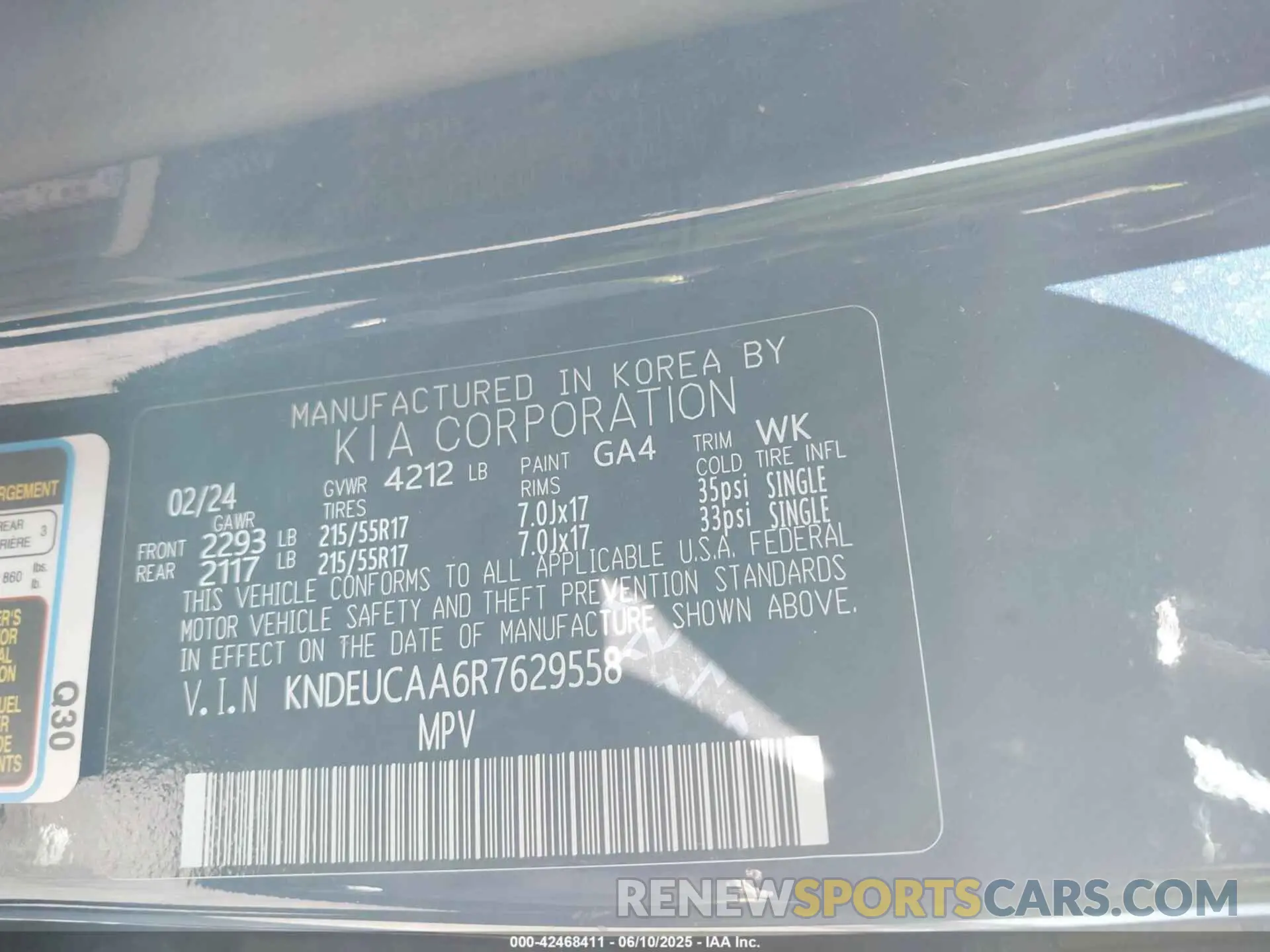9 Photograph of a damaged car KNDEUCAA6R7629558 KIA SELTOS 2024