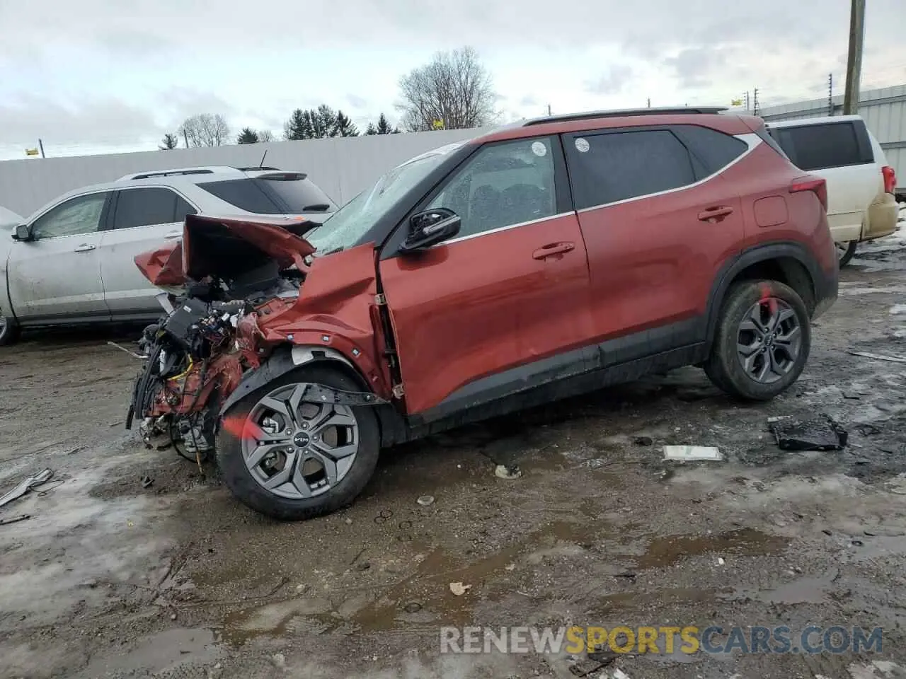 1 Photograph of a damaged car KNDEUCAA8R7544317 KIA SELTOS 2024