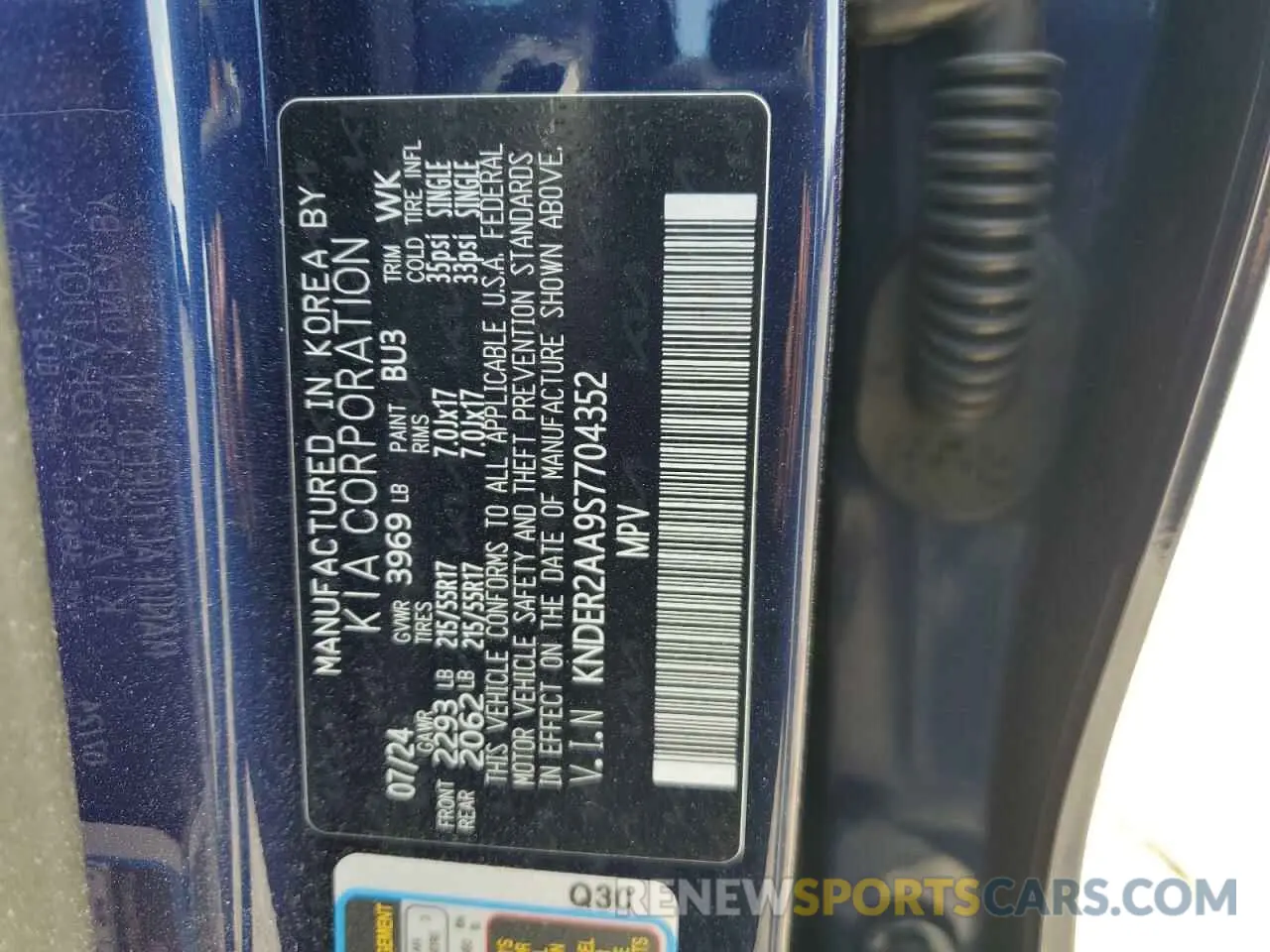 14 Photograph of a damaged car KNDER2AA9S7704352 KIA SELTOS 2025