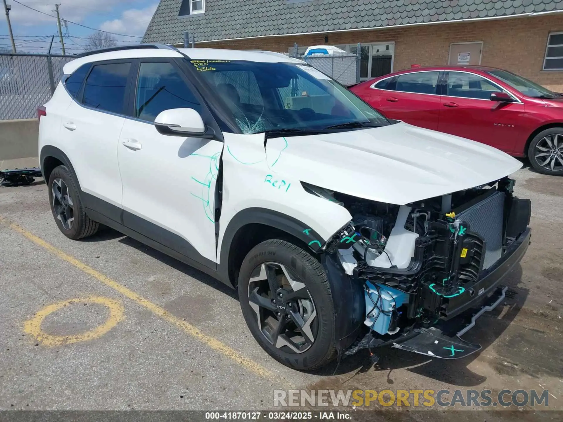 1 Photograph of a damaged car KNDERCAA5S7672568 KIA SELTOS 2025