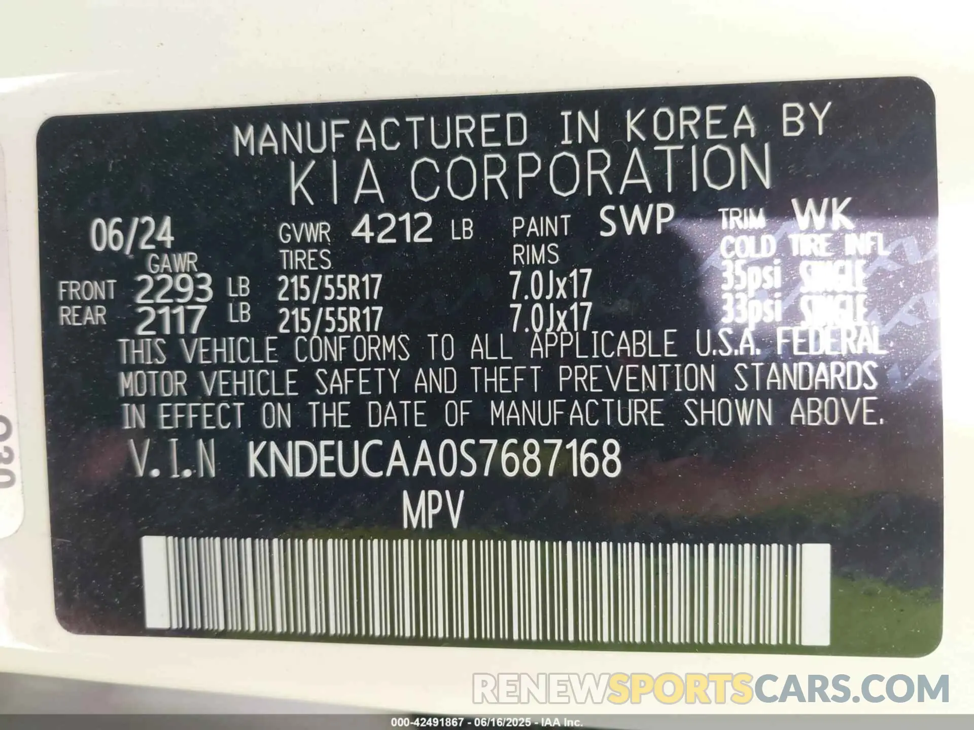9 Photograph of a damaged car KNDEUCAA0S7687168 KIA SELTOS 2025