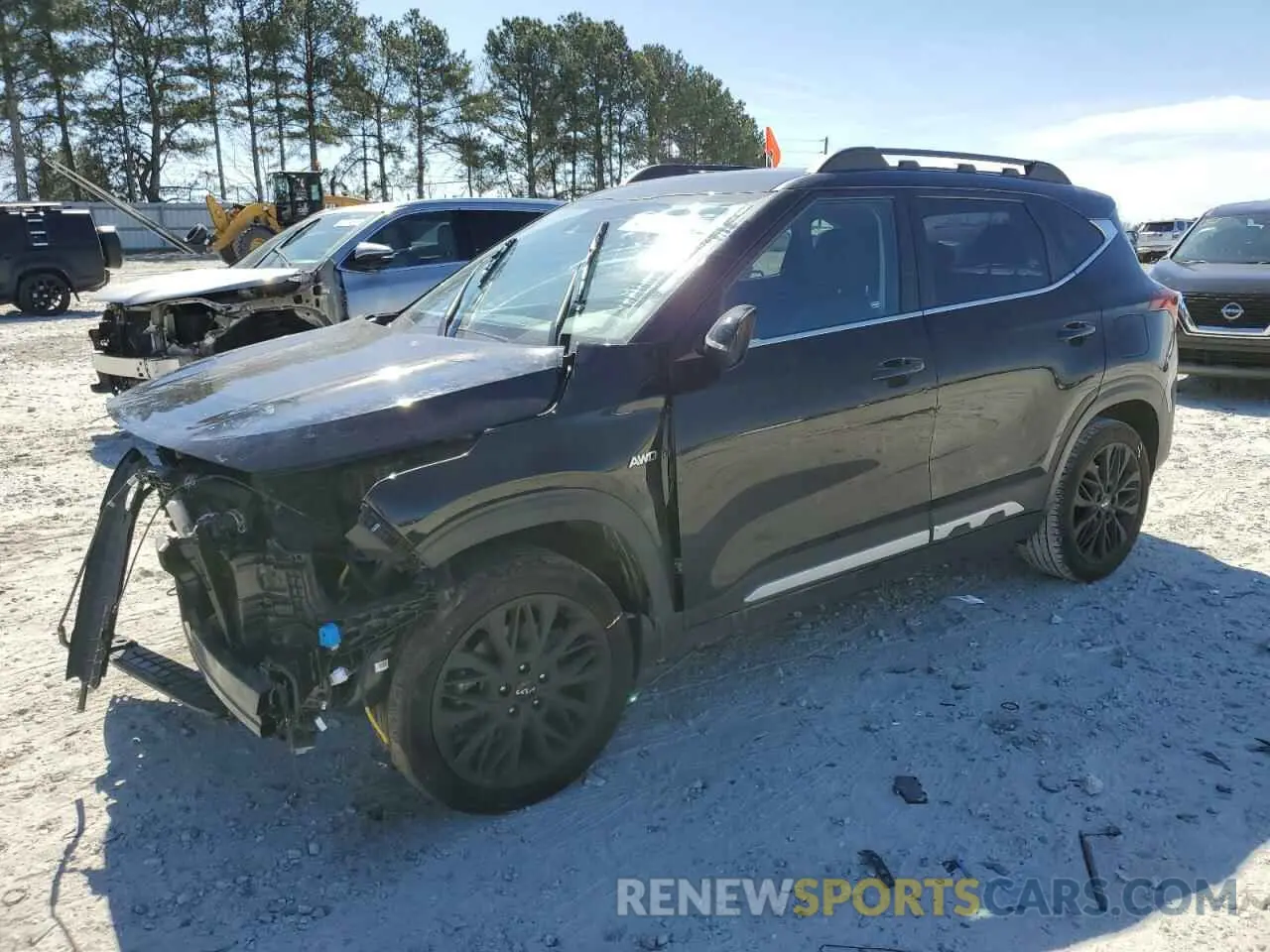 1 Photograph of a damaged car KNDEUCA20N7292209 KIA SELTOS NIG 2022