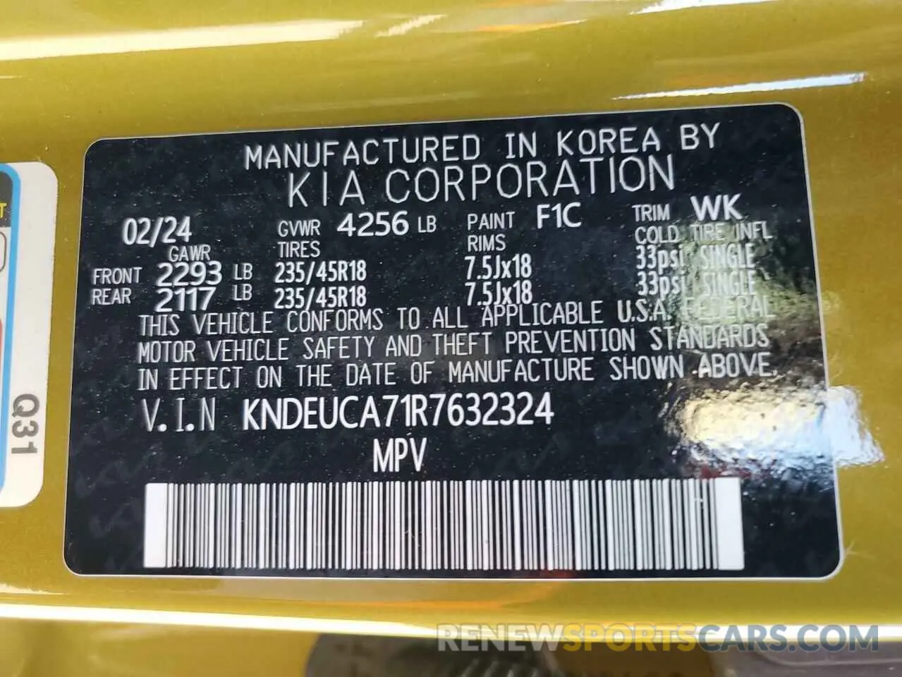 13 Photograph of a damaged car KNDEUCA71R7632324 KIA SELTOS X L 2024