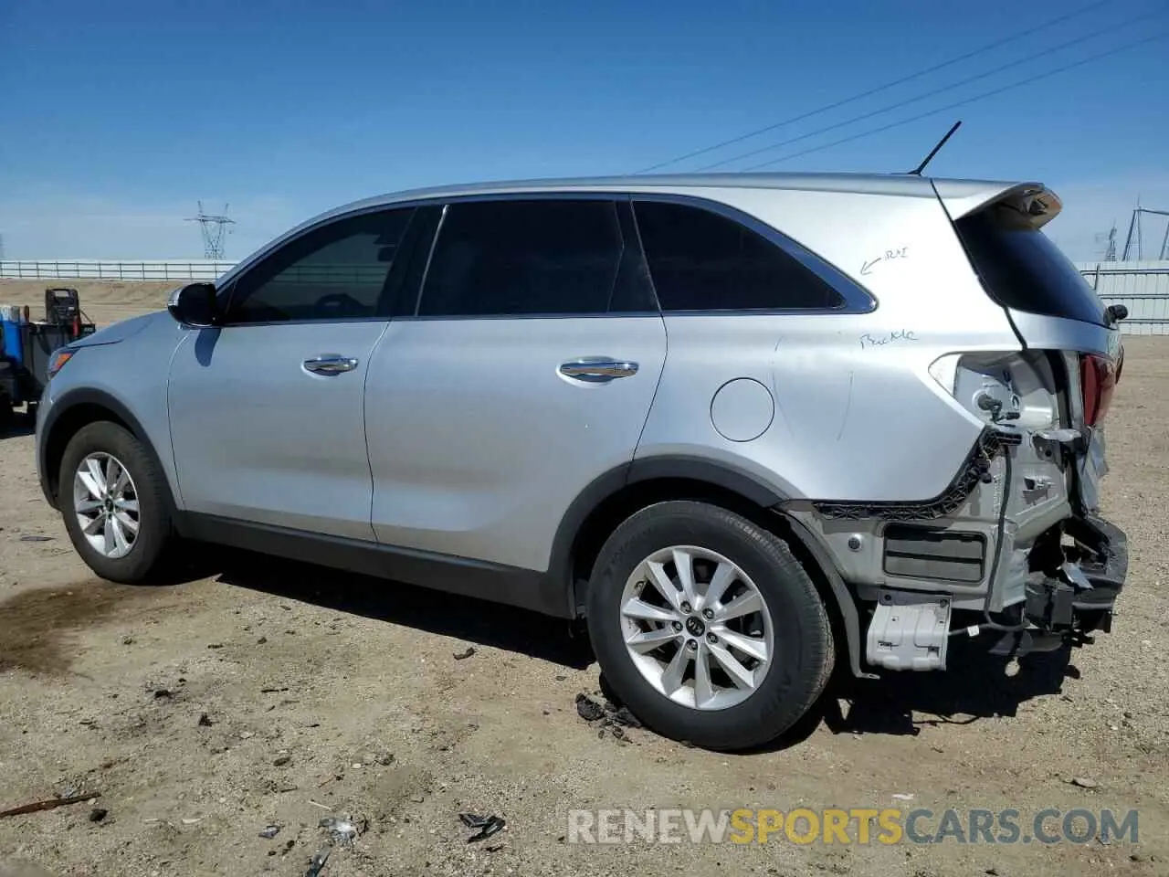 2 Photograph of a damaged car 5XYPG4A30KG449573 KIA SORENTO 2019