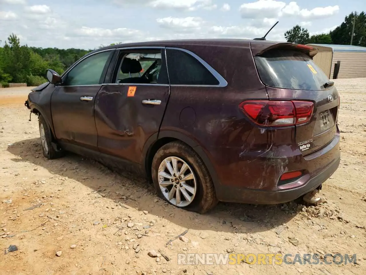 2 Photograph of a damaged car 5XYPG4A30KG571530 KIA SORENTO 2019