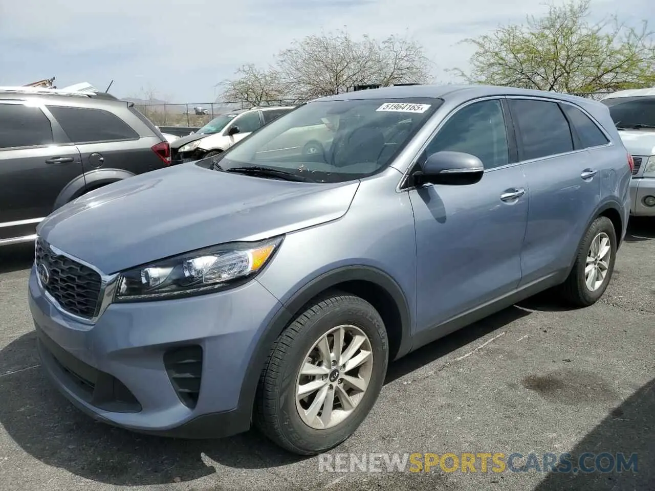 1 Photograph of a damaged car 5XYPG4A32KG603233 KIA SORENTO 2019